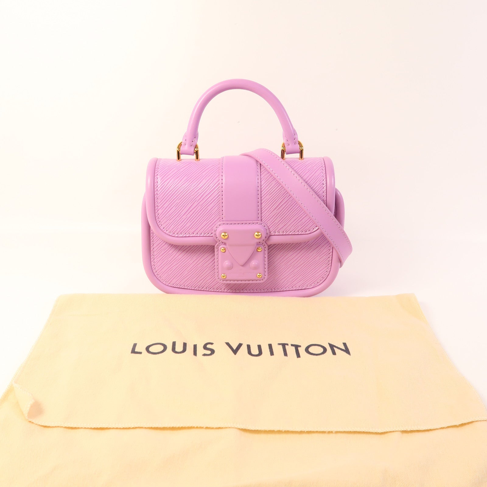 LOUIS VUITTON Epi Hide And Seek金扣手挽肩背兩用袋