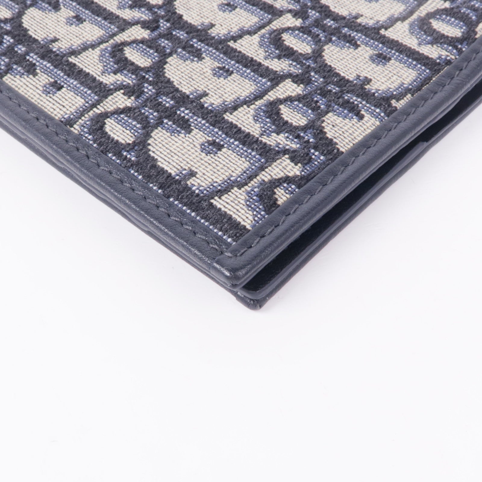 Dior 帆布/皮革Passport Holder金扣護照套