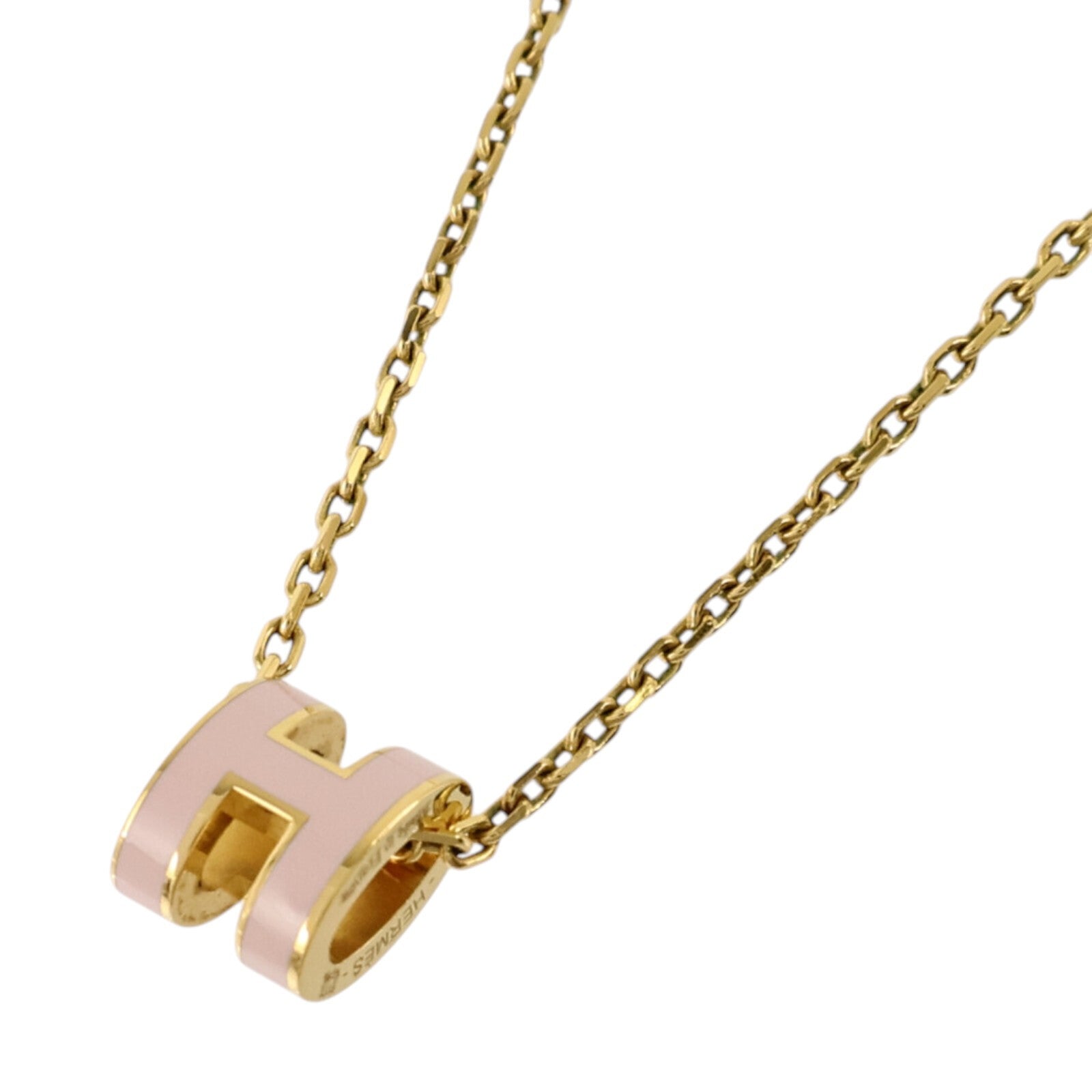 HERMES 金屬/琺瑯Mini Pop H Necklace項鏈