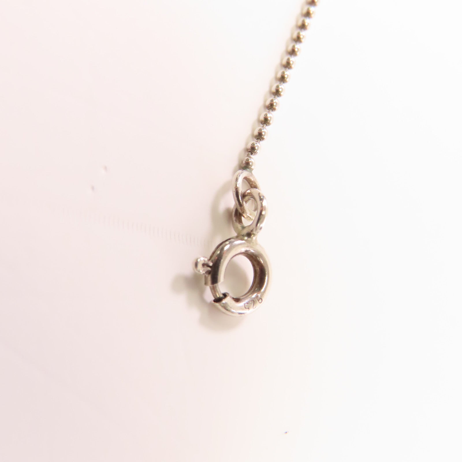 TIFFANY＆CO 925純銀Aad Co Sterling Key Pendant Necklace項鍊銀色