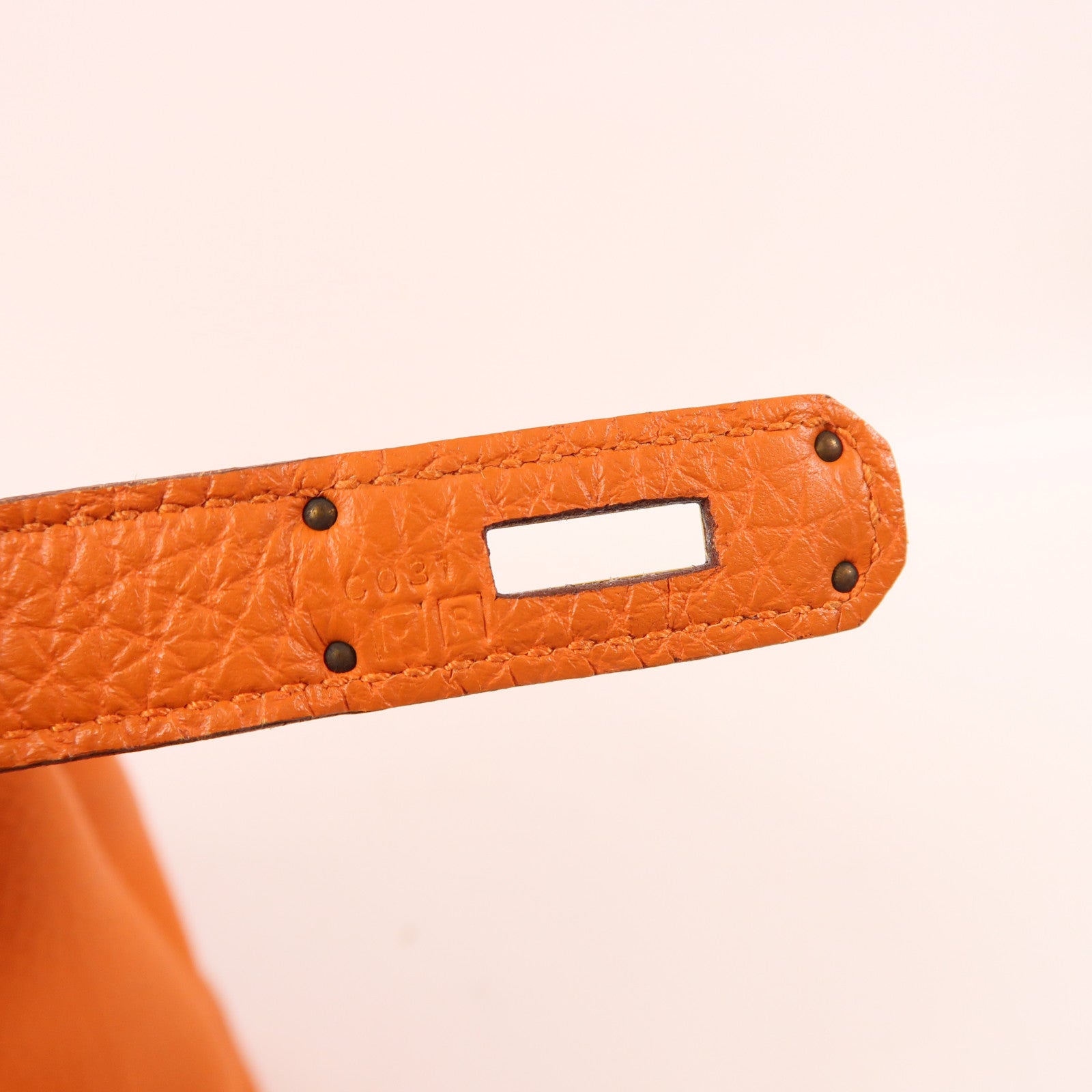 HERMES Togo皮革Birkin 35金扣手挽袋