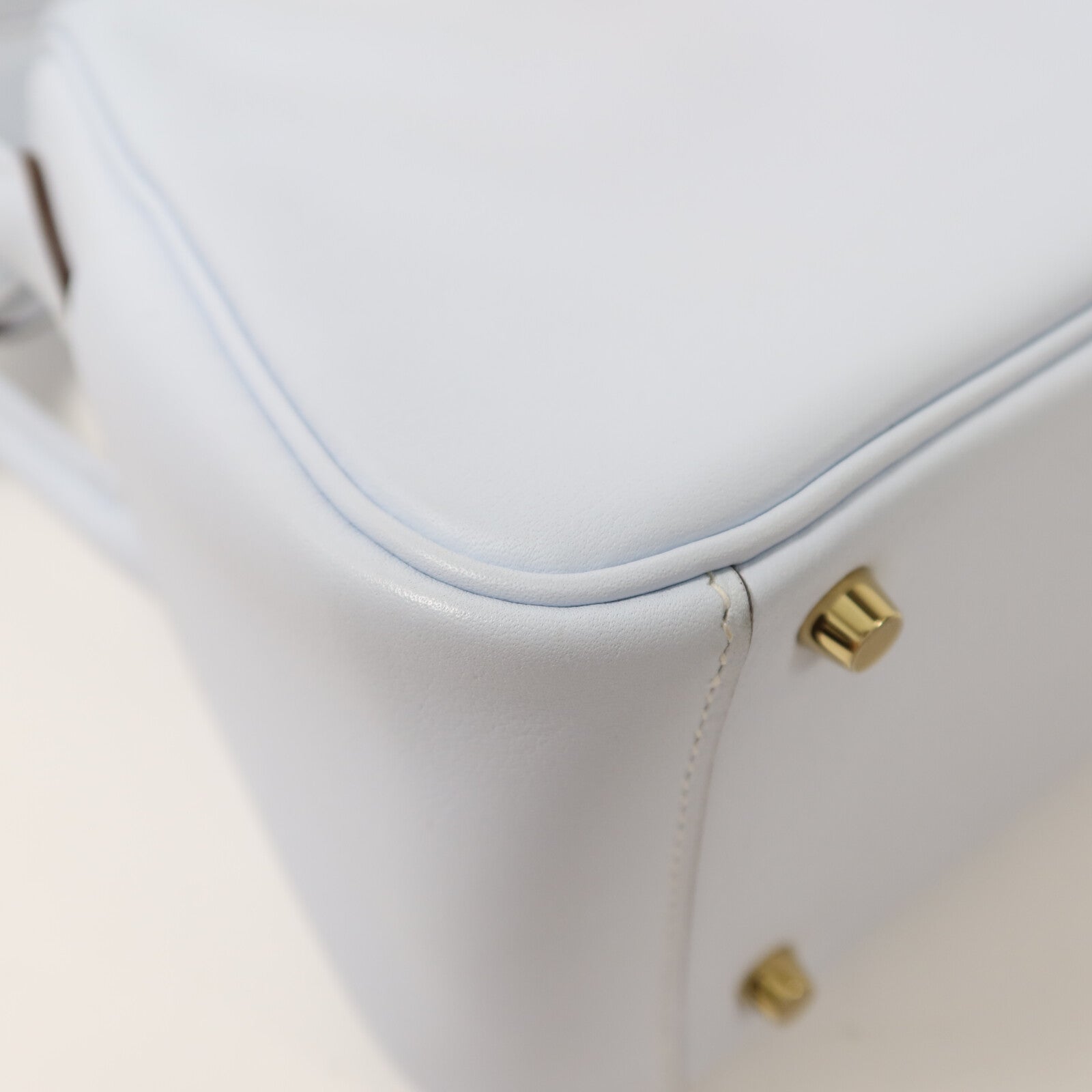 HERMES 【激減優惠】Swift皮革Mini Lindy金扣手挽肩背兩用袋Bleu Brume