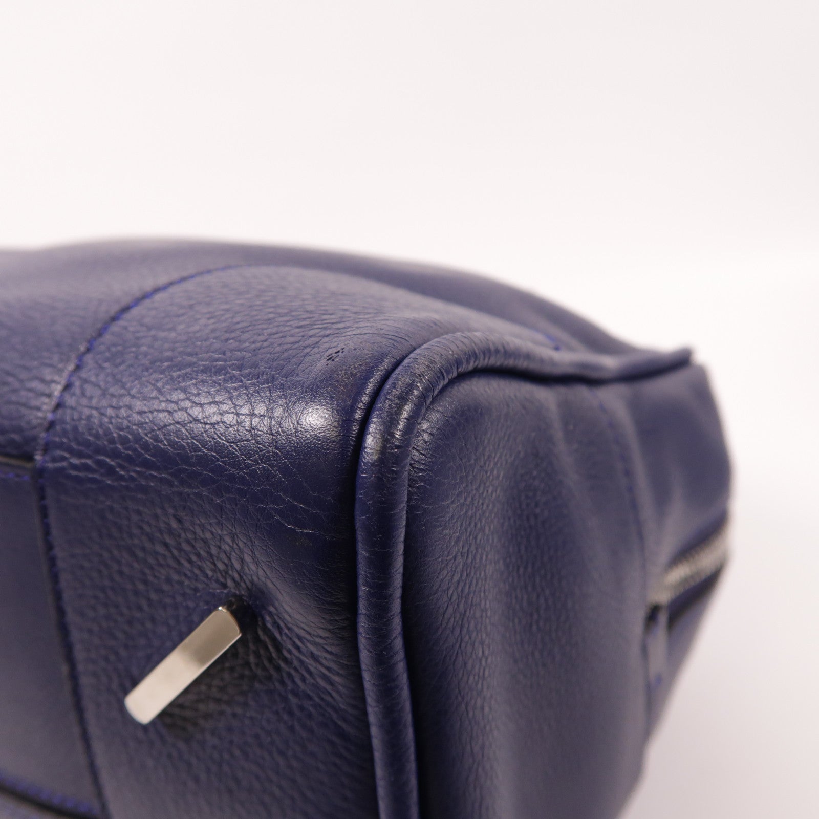 LOEWE 牛皮皮革2 Way Bag銀扣手挽肩背兩用袋