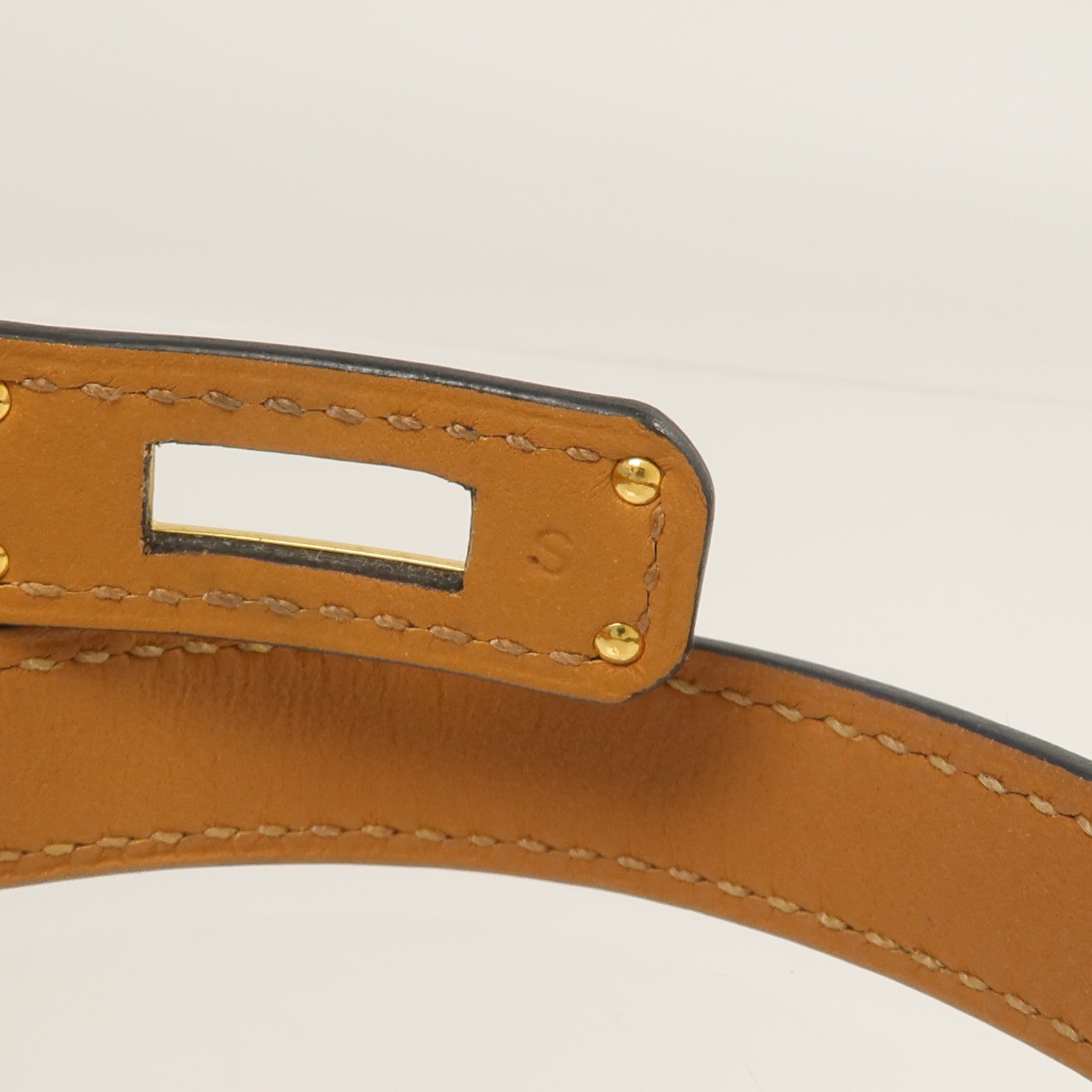 HERMES Swift皮革Kelly Double Tour手帶Bleu Saphir