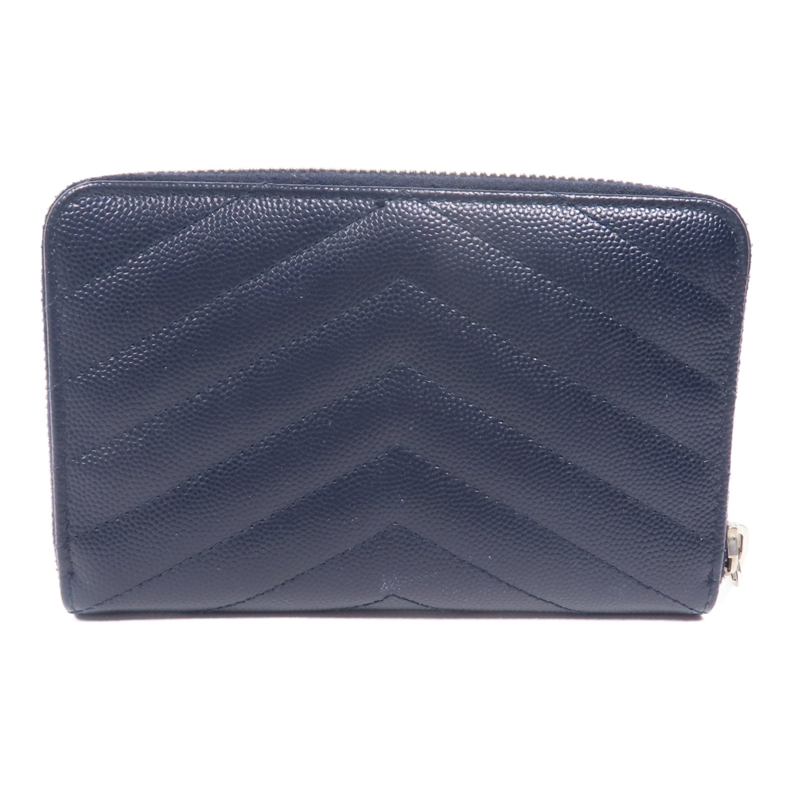 SAINT LAURENT 牛皮皮革Wallet銀扣錢包