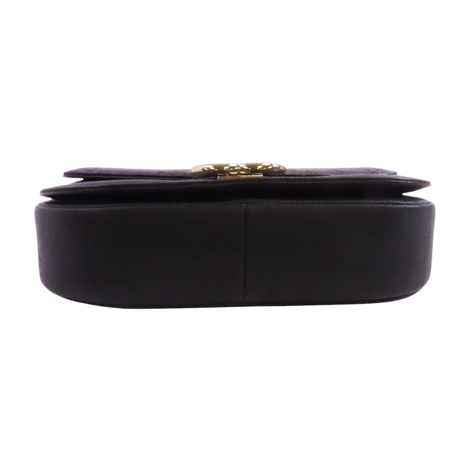 CHANEL 牛皮皮革Chain Shoulder金扣鏈帶手挽肩背兩用袋