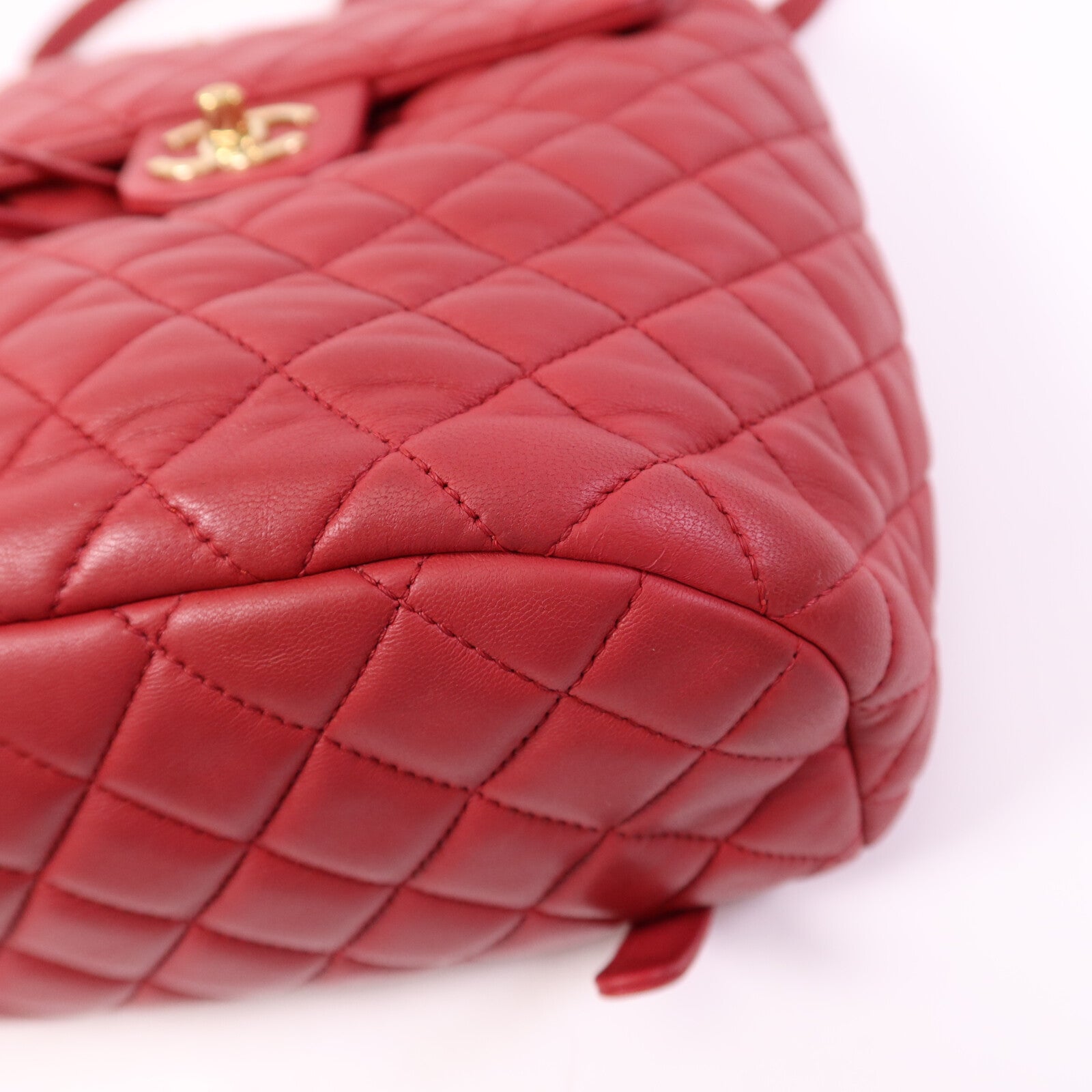 CHANEL 【激減優惠】羊皮皮革Backpack金扣鏈帶背包