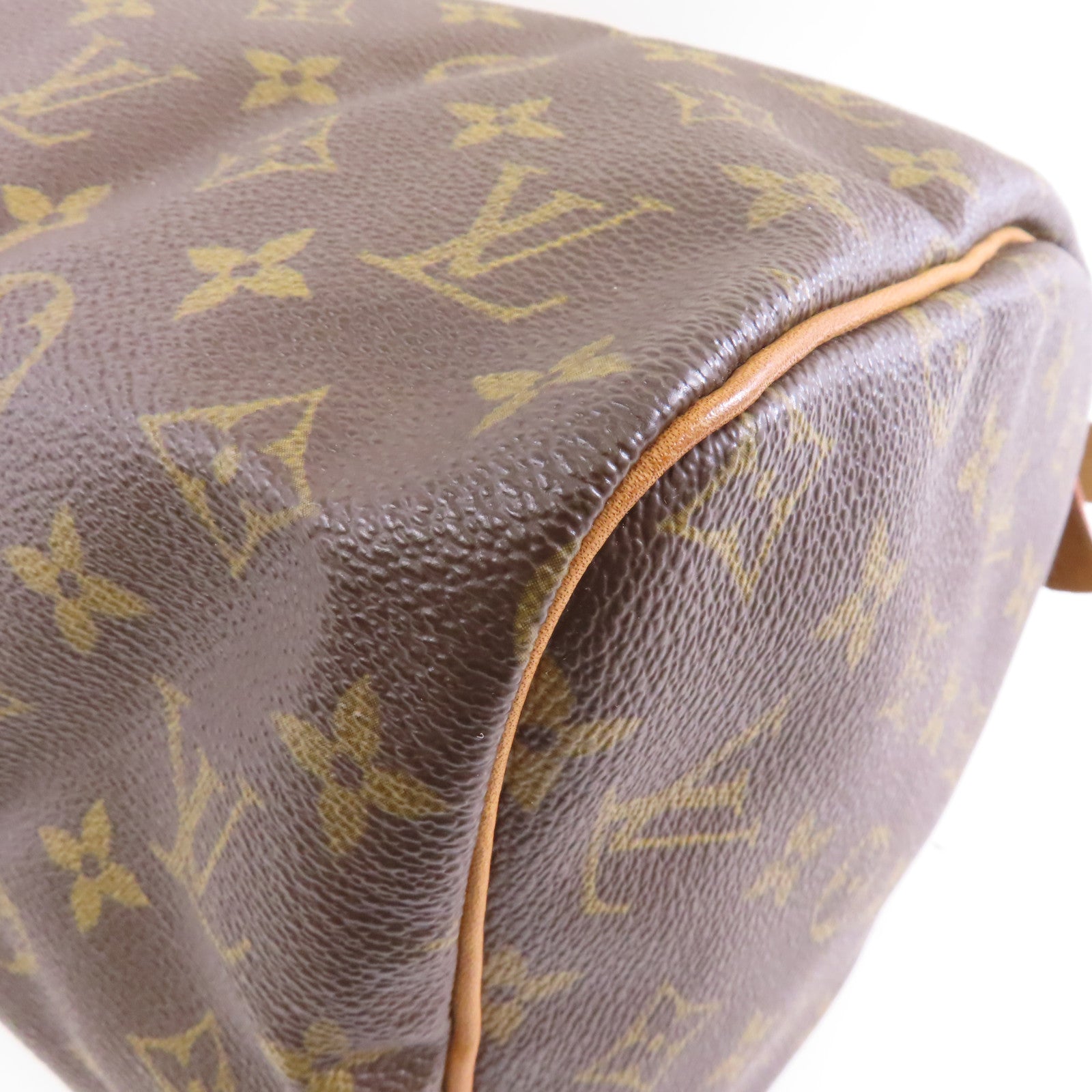 LOUIS VUITTON Monogram Speedy 30金扣手挽袋啡色