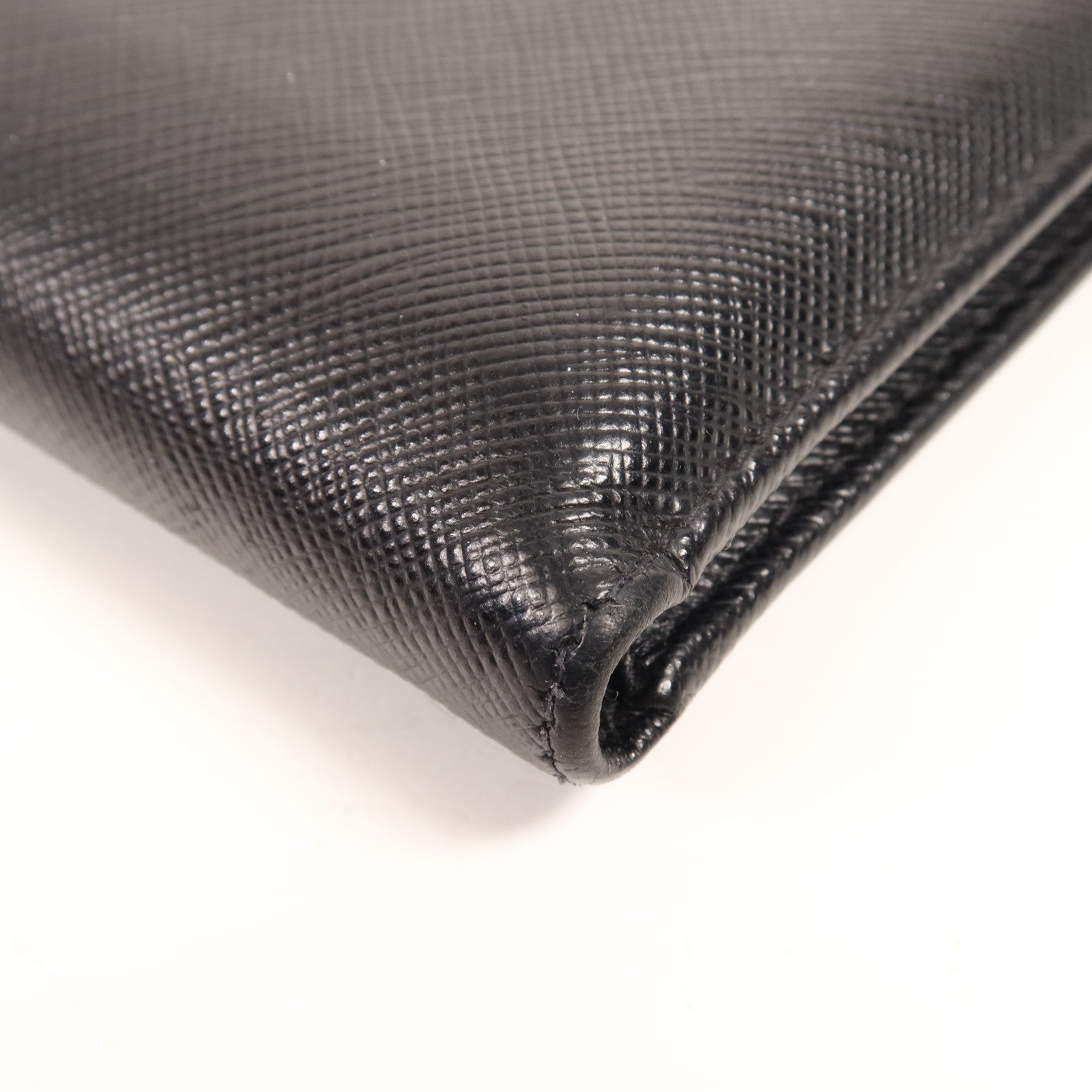 PRADA 牛皮皮革Wallet銀扣錢包