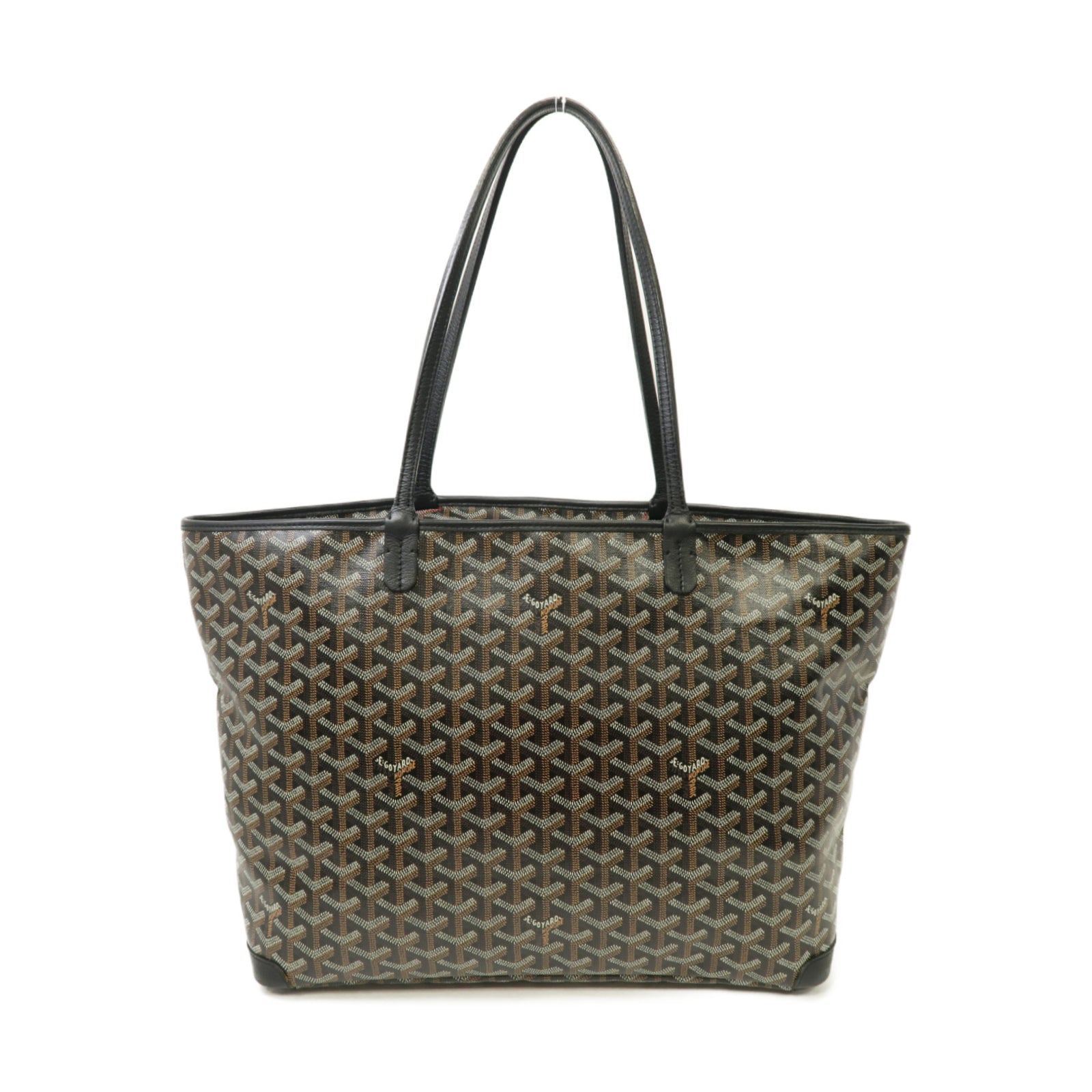 GOYARD 塗層帆布Artois銀扣手挽袋黑色