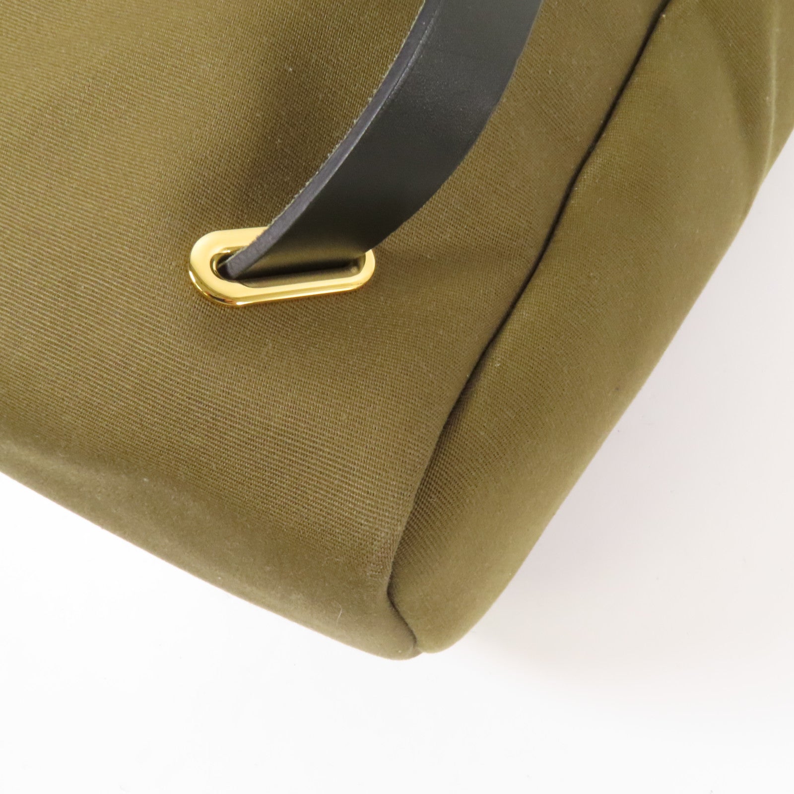 HERMES 皮革/帆布Herbag Backpack金扣背包Green