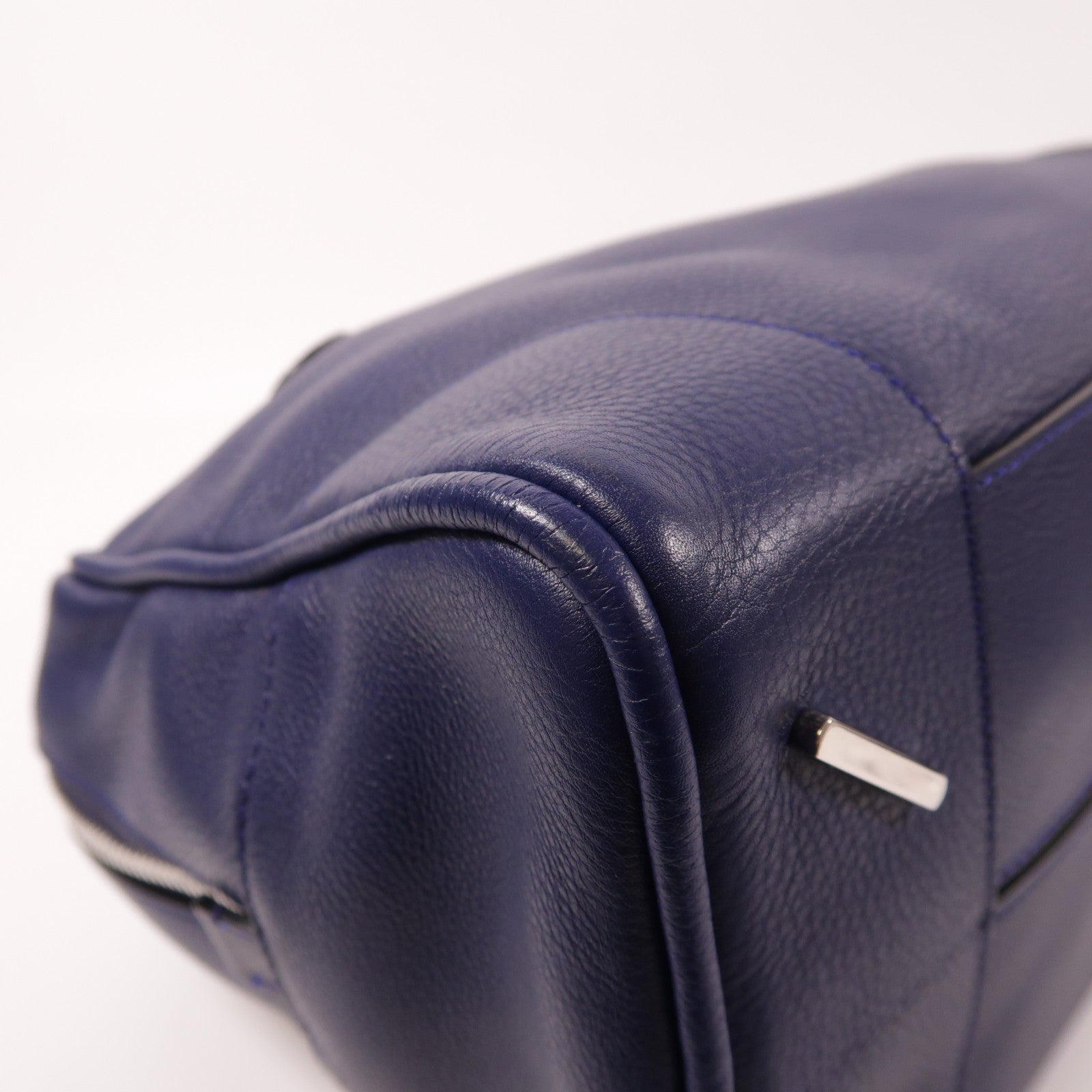 LOEWE 牛皮皮革2 Way Bag銀扣手挽肩背兩用袋