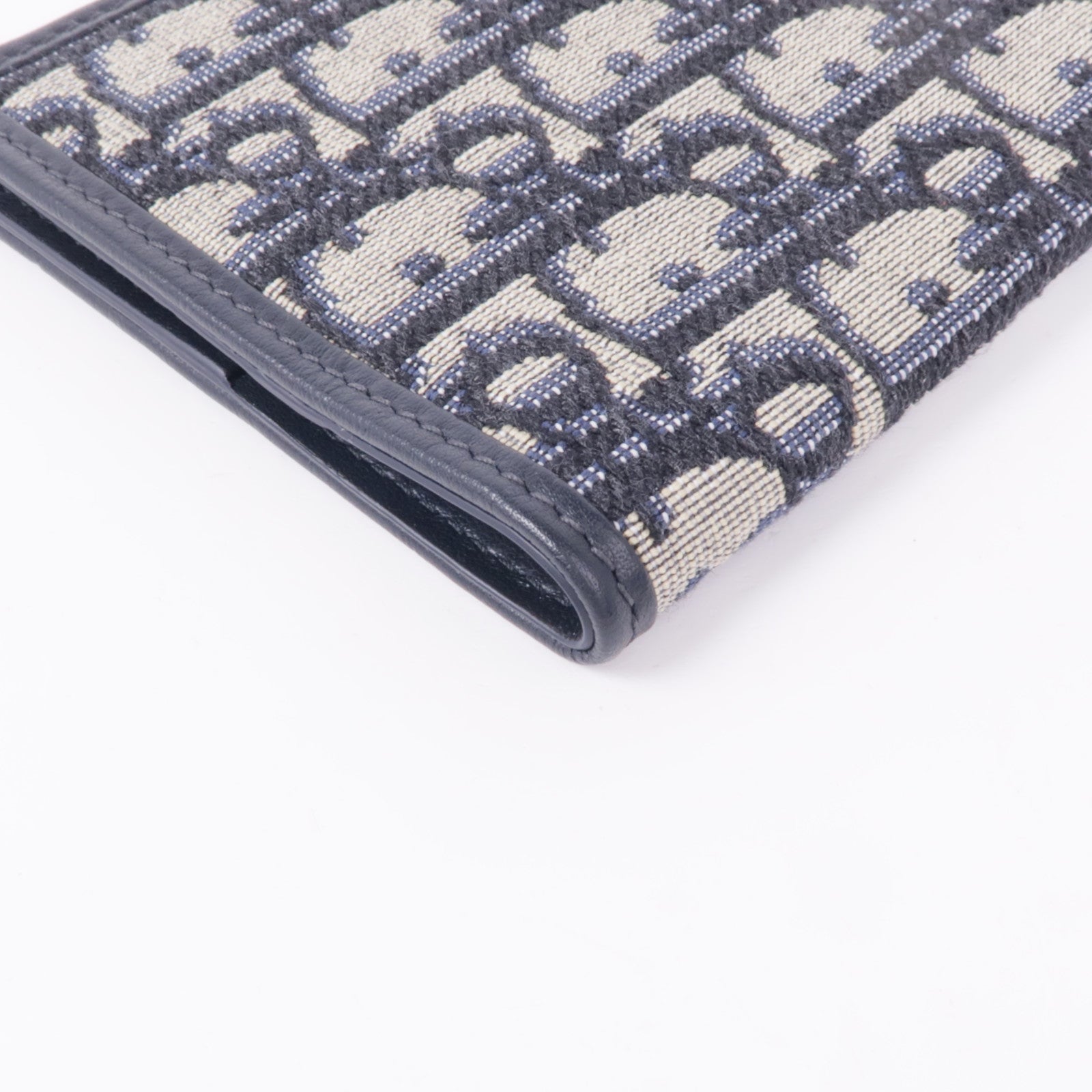 Dior 帆布/皮革Passport Holder金扣護照套