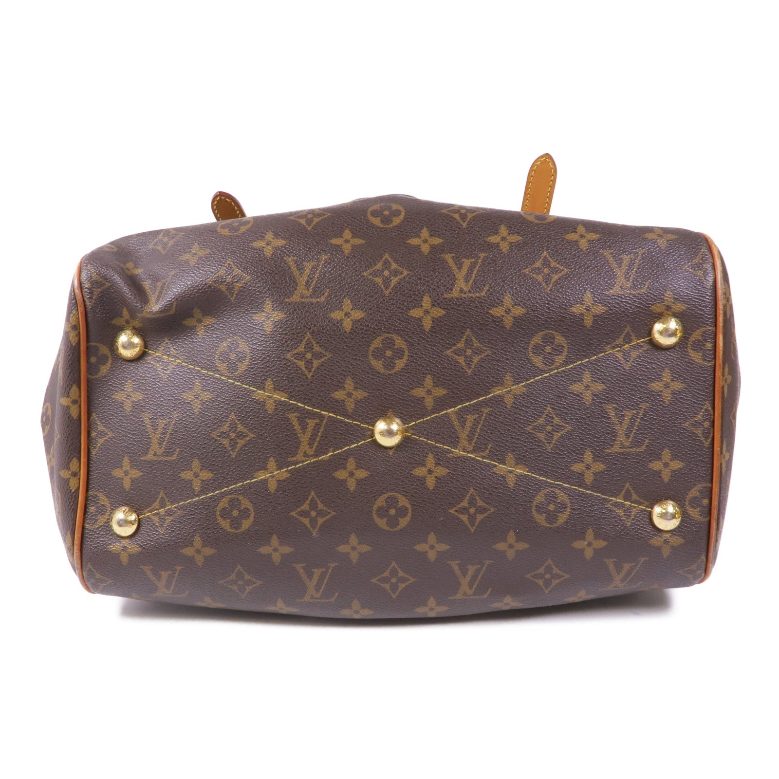 LOUIS VUITTON Monogram Tivoli GM金扣手挽袋
