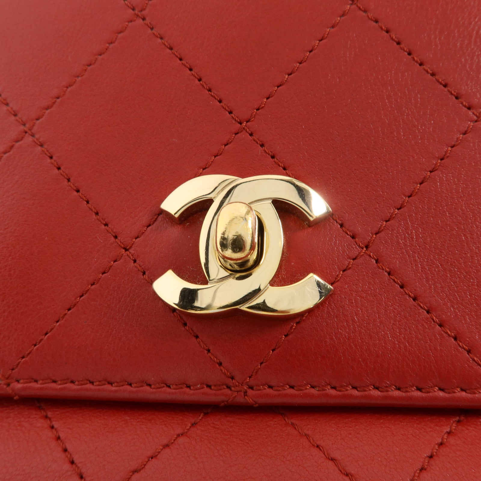 CHANEL 牛皮皮革Double Pocket Top Handle手挽肩背兩用袋