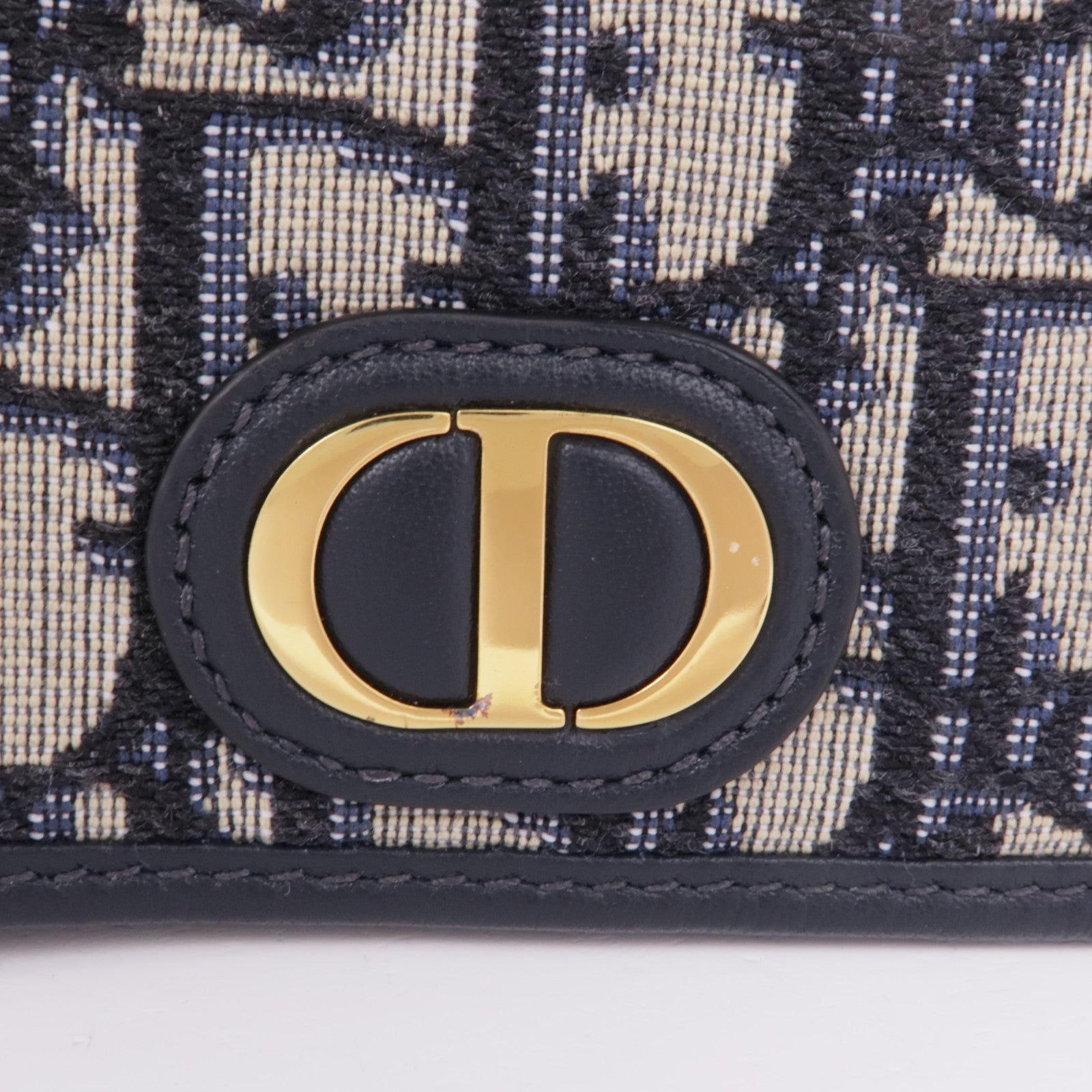 Dior 帆布/皮革Passport Holder金扣護照套