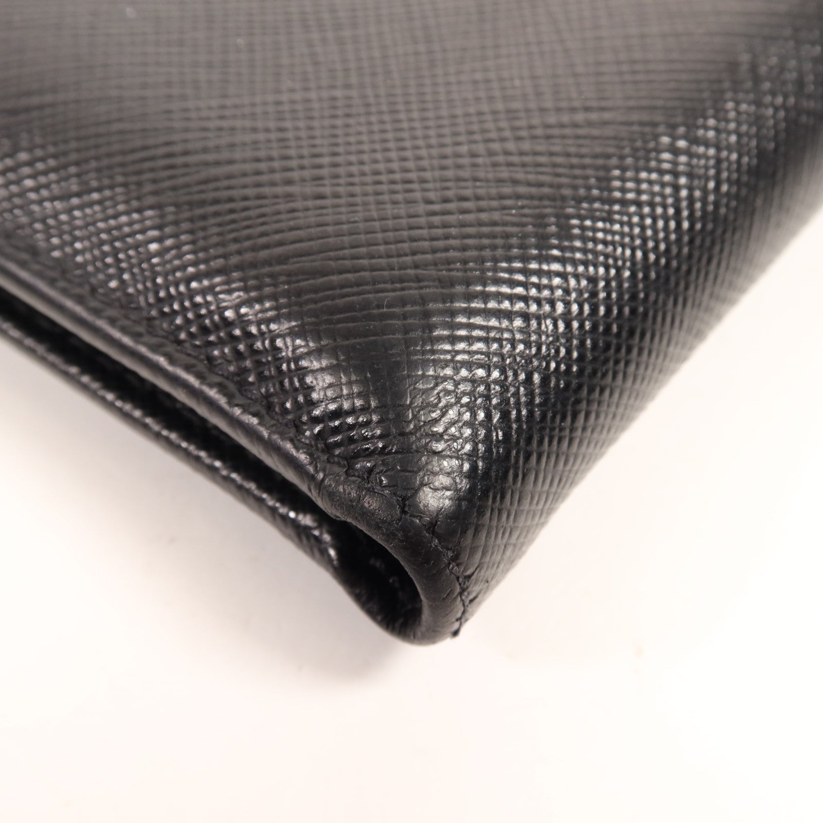 PRADA 牛皮皮革Wallet銀扣錢包