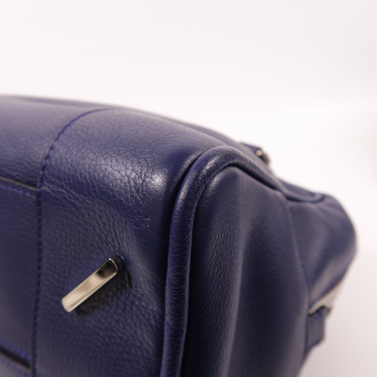 LOEWE 【激減優惠】牛皮皮革2 Way Bag銀扣手挽肩背兩用袋