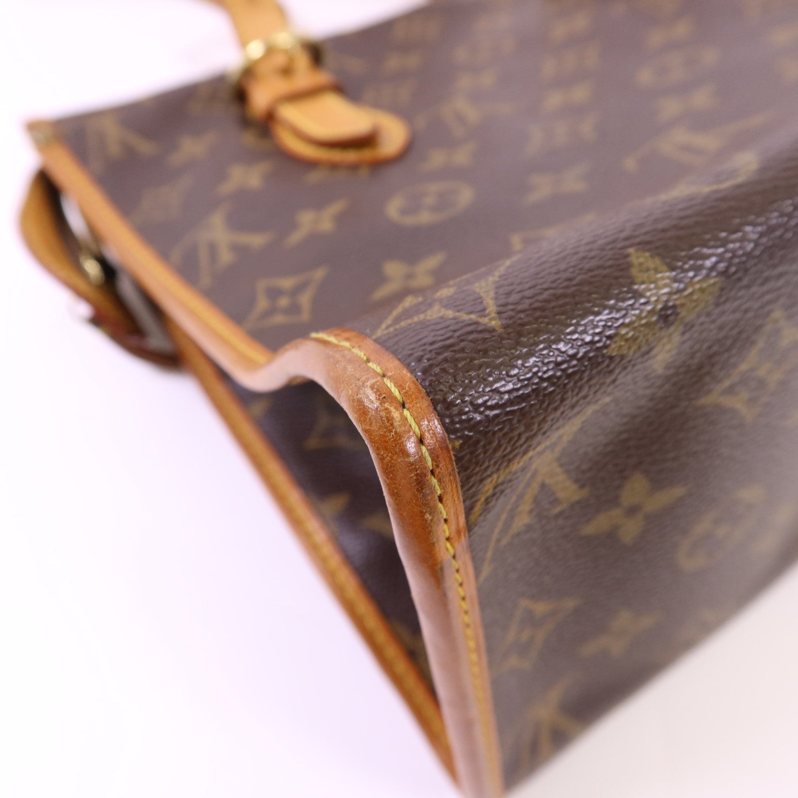 LOUIS VUITTON Monogram Popincourt Haut金扣肩背袋