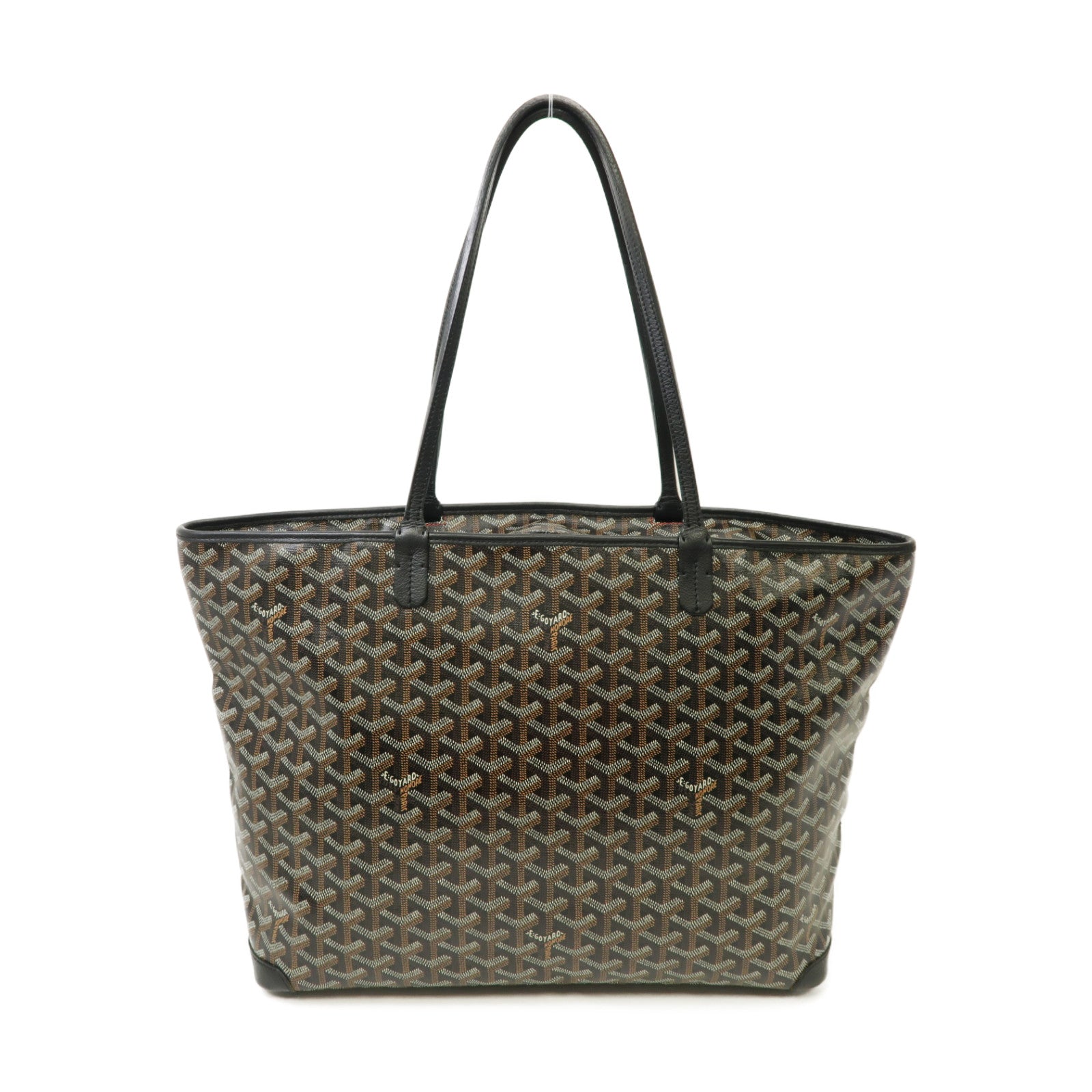 GOYARD 塗層帆布Artois銀扣手挽袋黑色