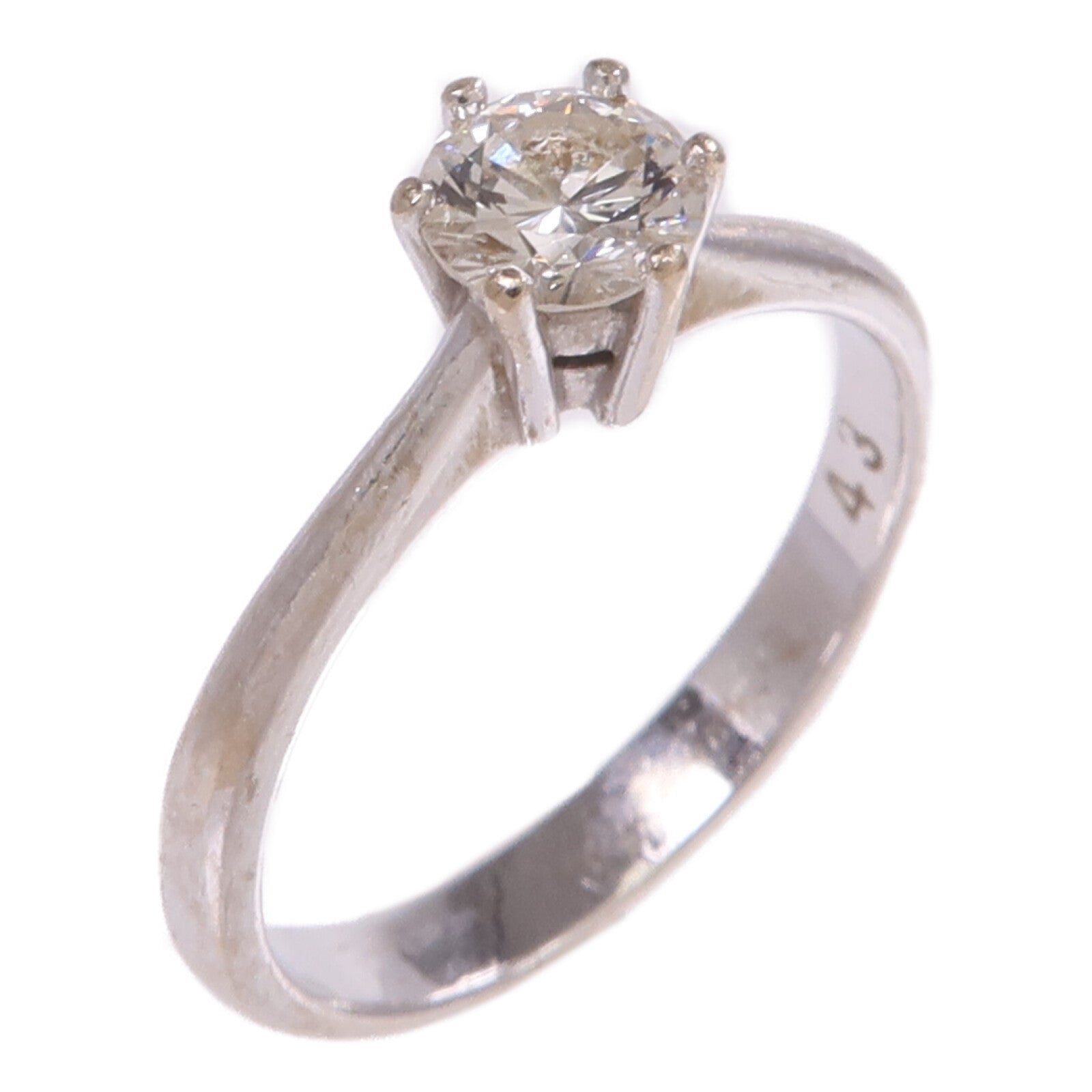 JEWELRY 【激減優惠】18K白金Diamond Ring鑽石戒指US#5.75