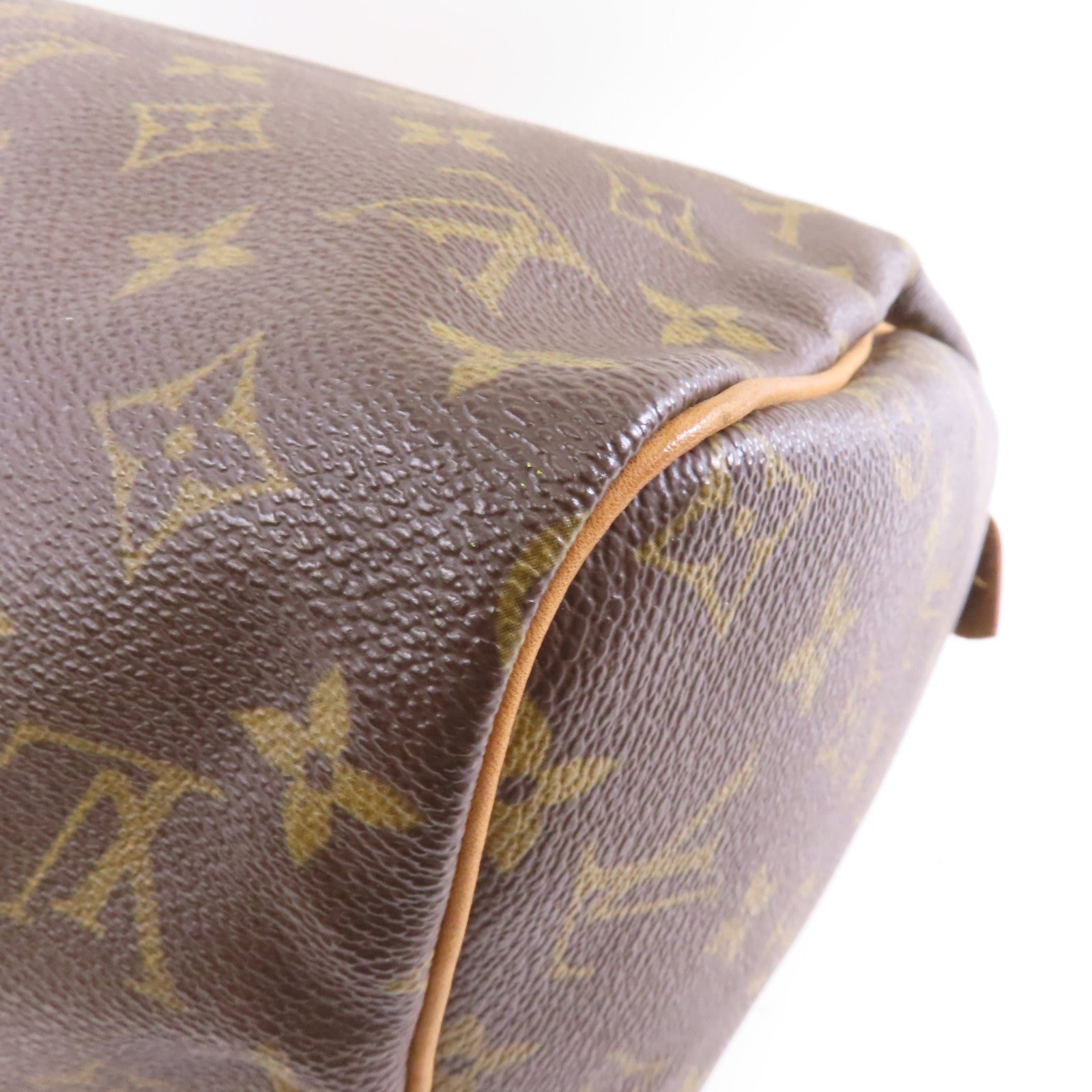 LOUIS VUITTON Monogram Speedy 30金扣手挽袋啡色