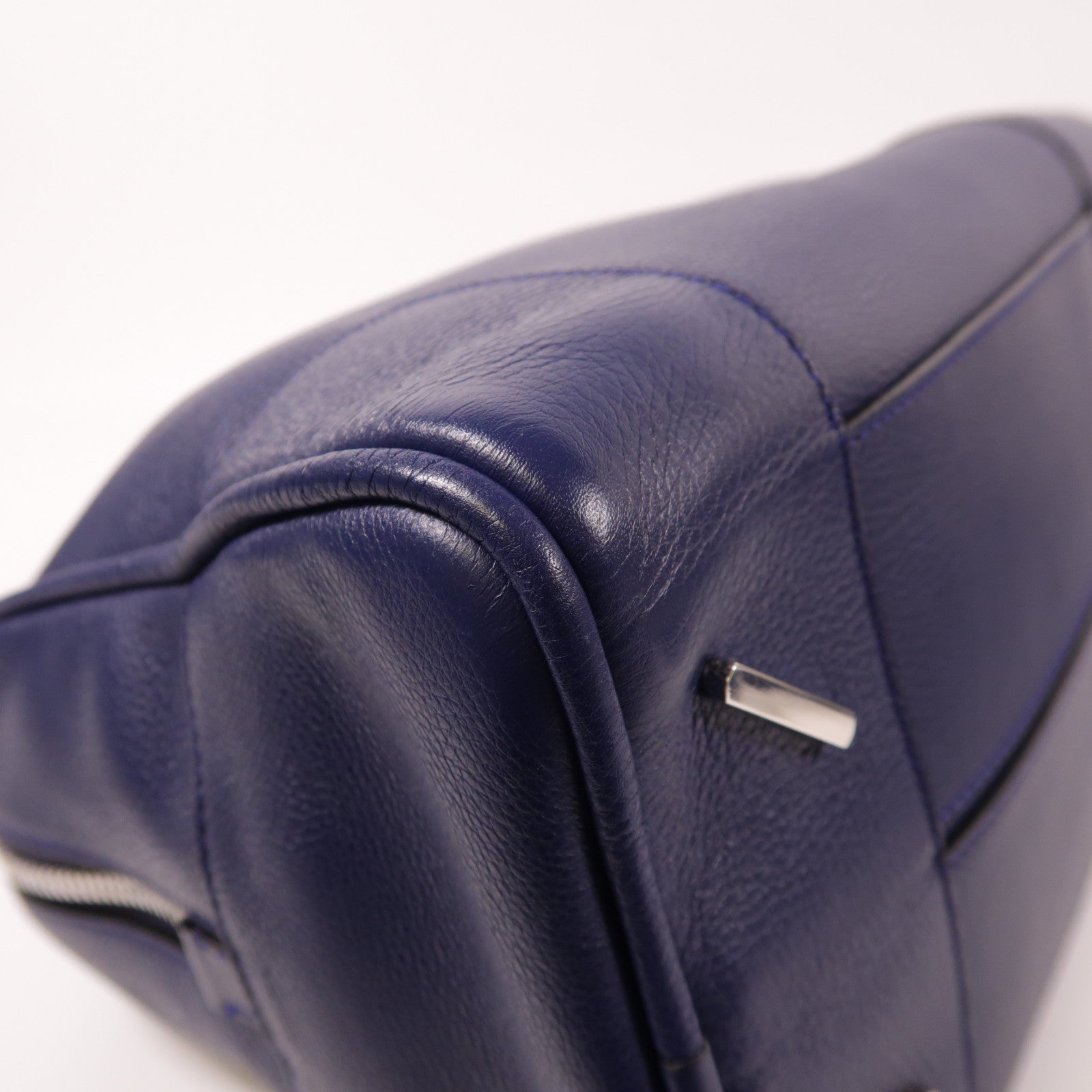 LOEWE 【激減優惠】牛皮皮革2 Way Bag銀扣手挽肩背兩用袋