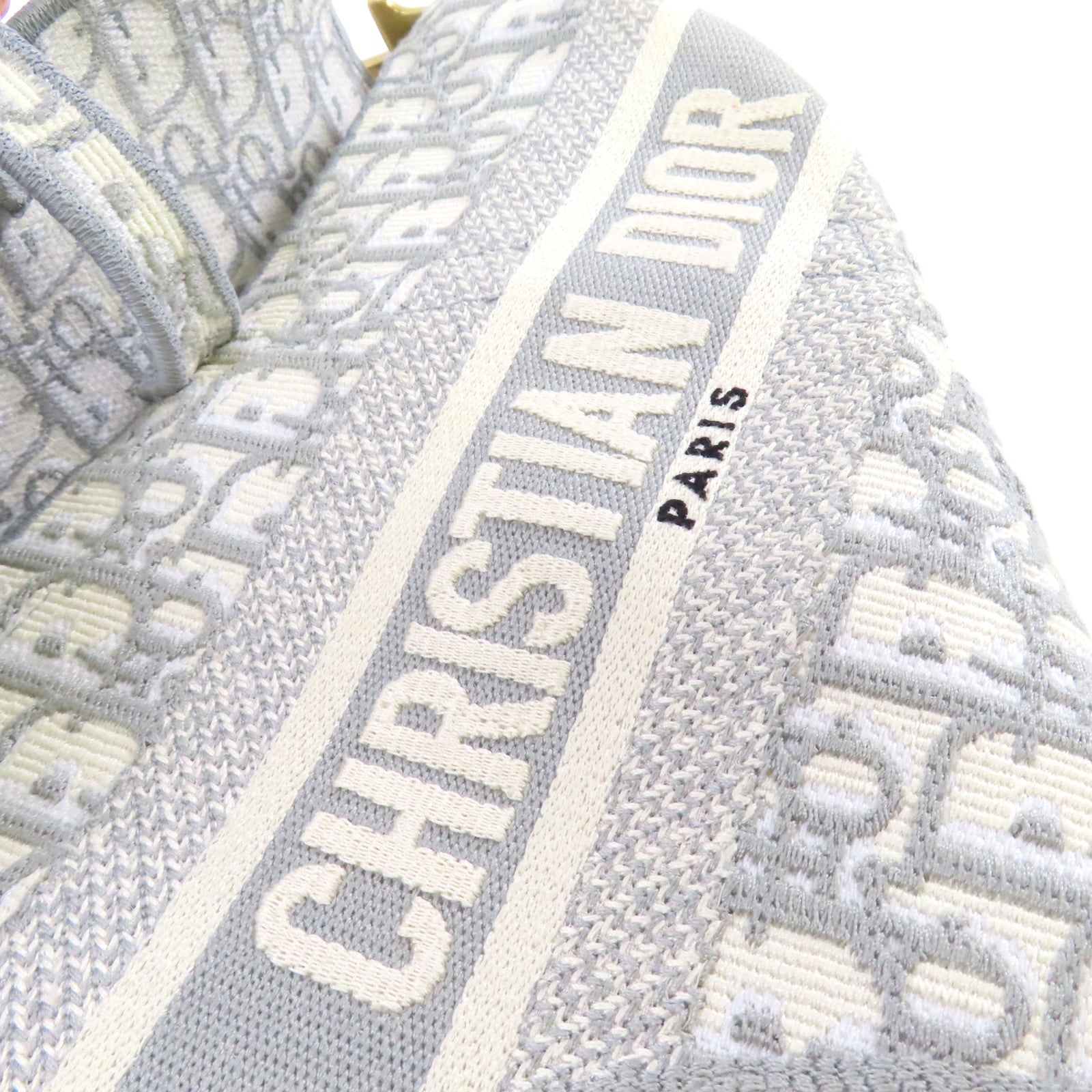 Dior Oblique帆布Saddle Shoulder Bag金扣肩背袋灰色