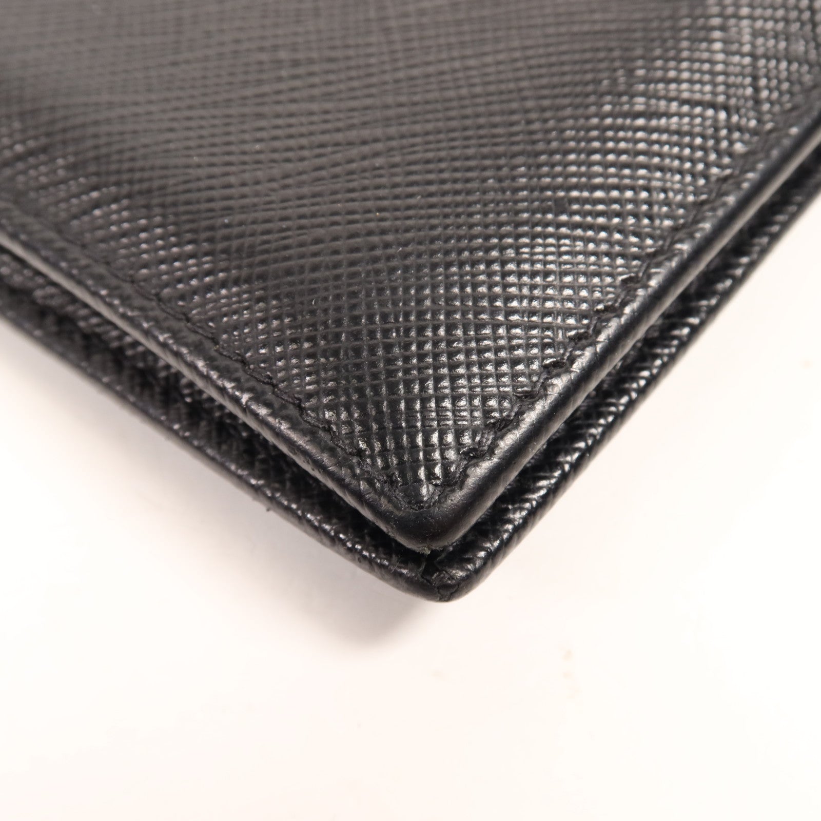 PRADA 牛皮皮革Wallet銀扣錢包