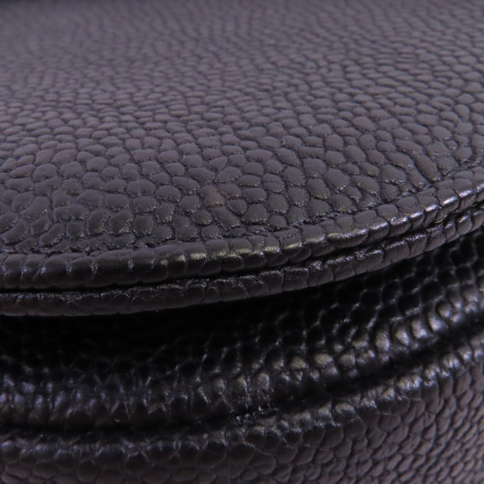 CHANEL 牛皮皮革Chain Shoulder金扣鏈帶手挽肩背兩用袋