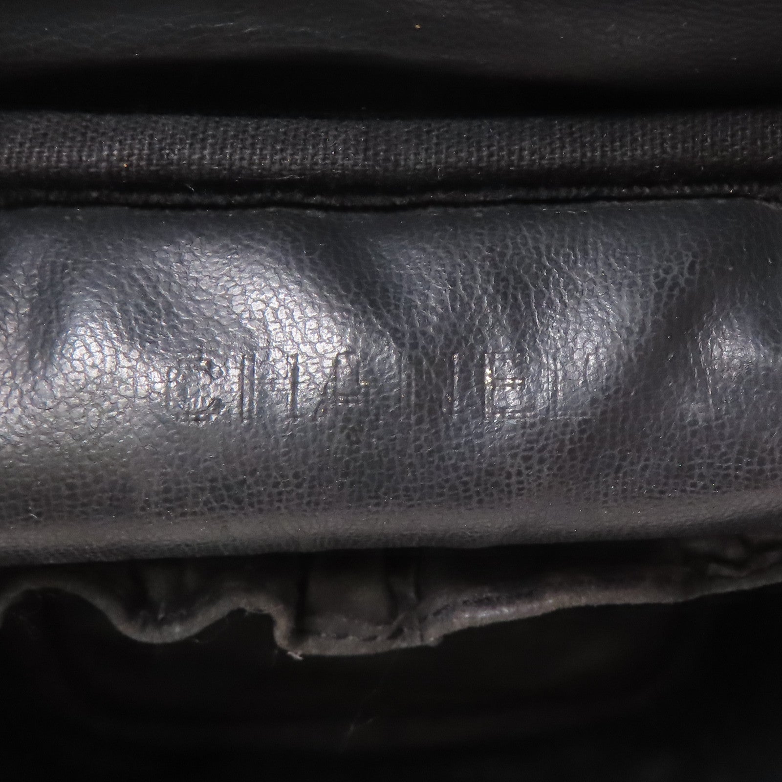 CHANEL CC GHW Vintage Vanity Handbag Calfskin Leather Black