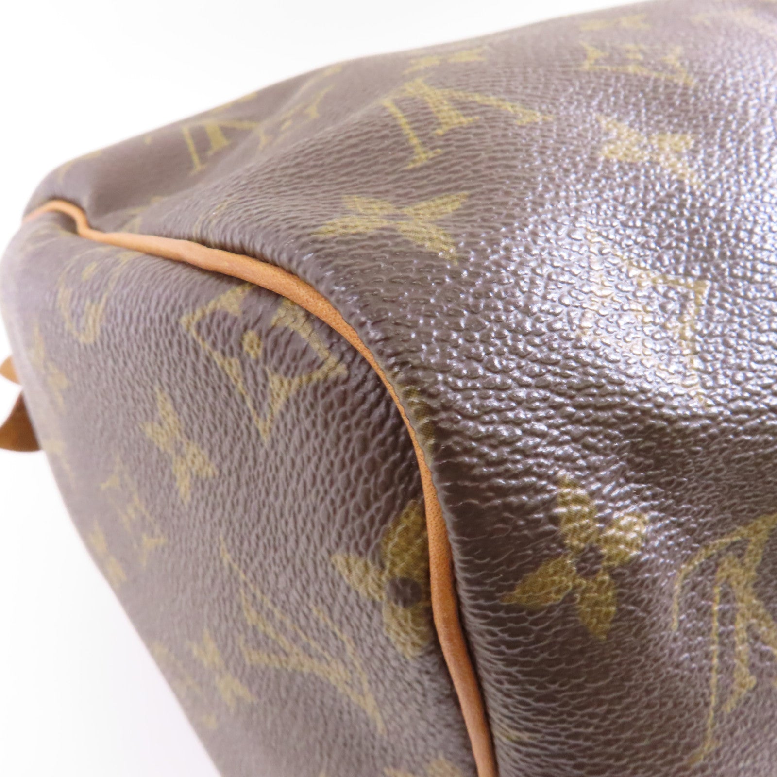 LOUIS VUITTON Monogram Speedy 30金扣手挽袋啡色