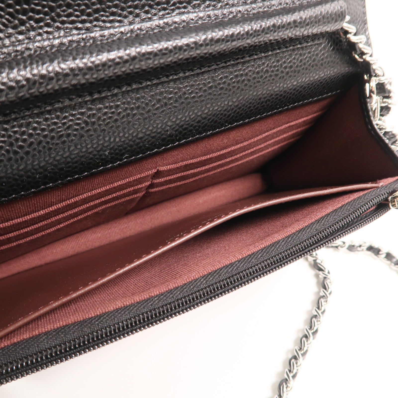 CHANEL 牛皮皮革WOC Wallet On Chain鏈帶肩背袋