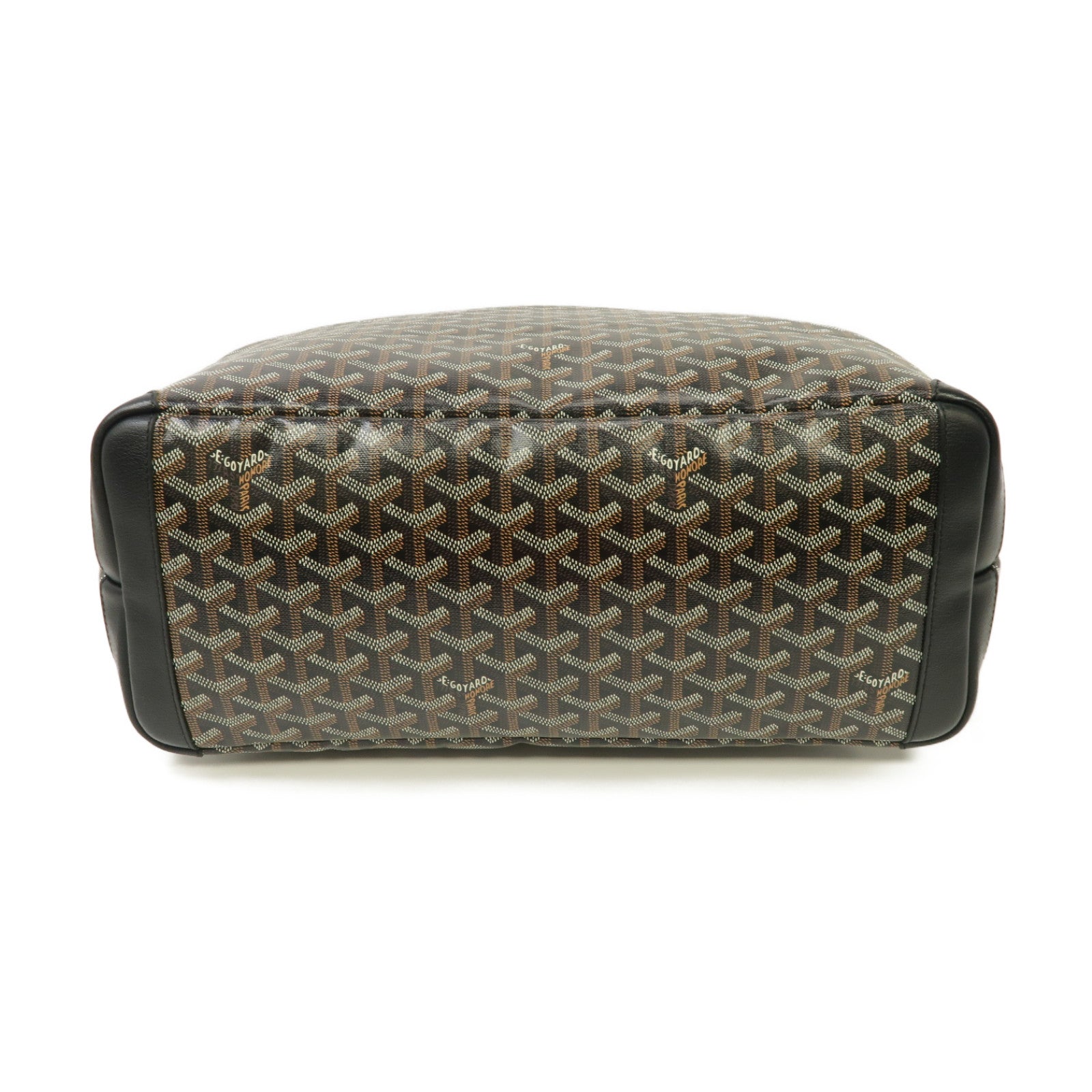 GOYARD 塗層帆布Artois銀扣手挽袋黑色