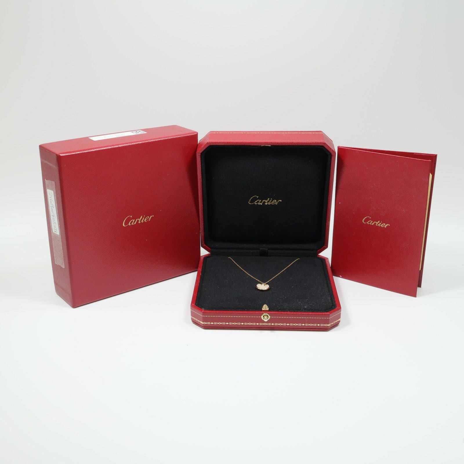 CARTIER 18K黃金Amulette Necklace珍珠母貝/鑽石項鍊