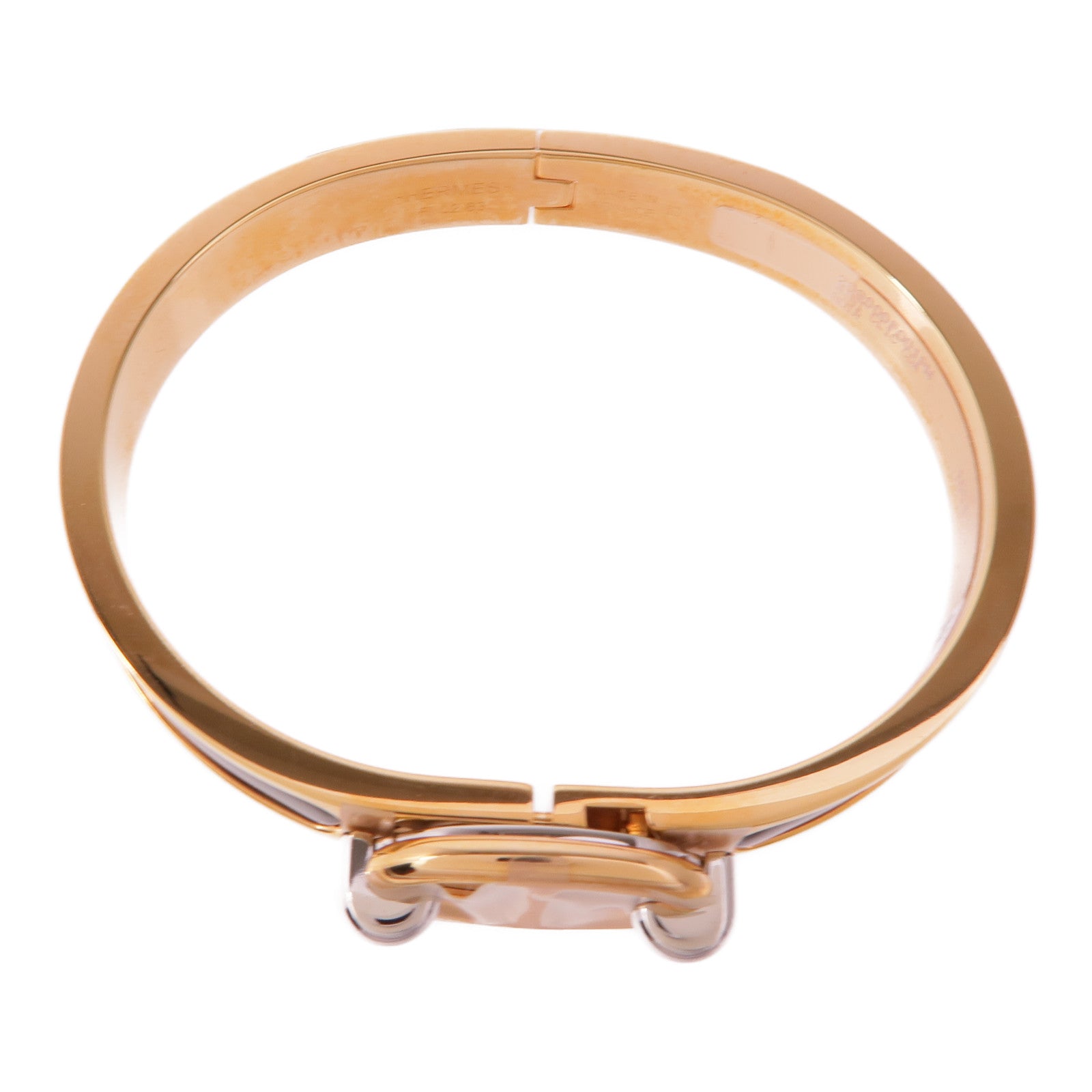 HERMES 金屬/琺瑯Mini Clic Chane D Ancre手鐲