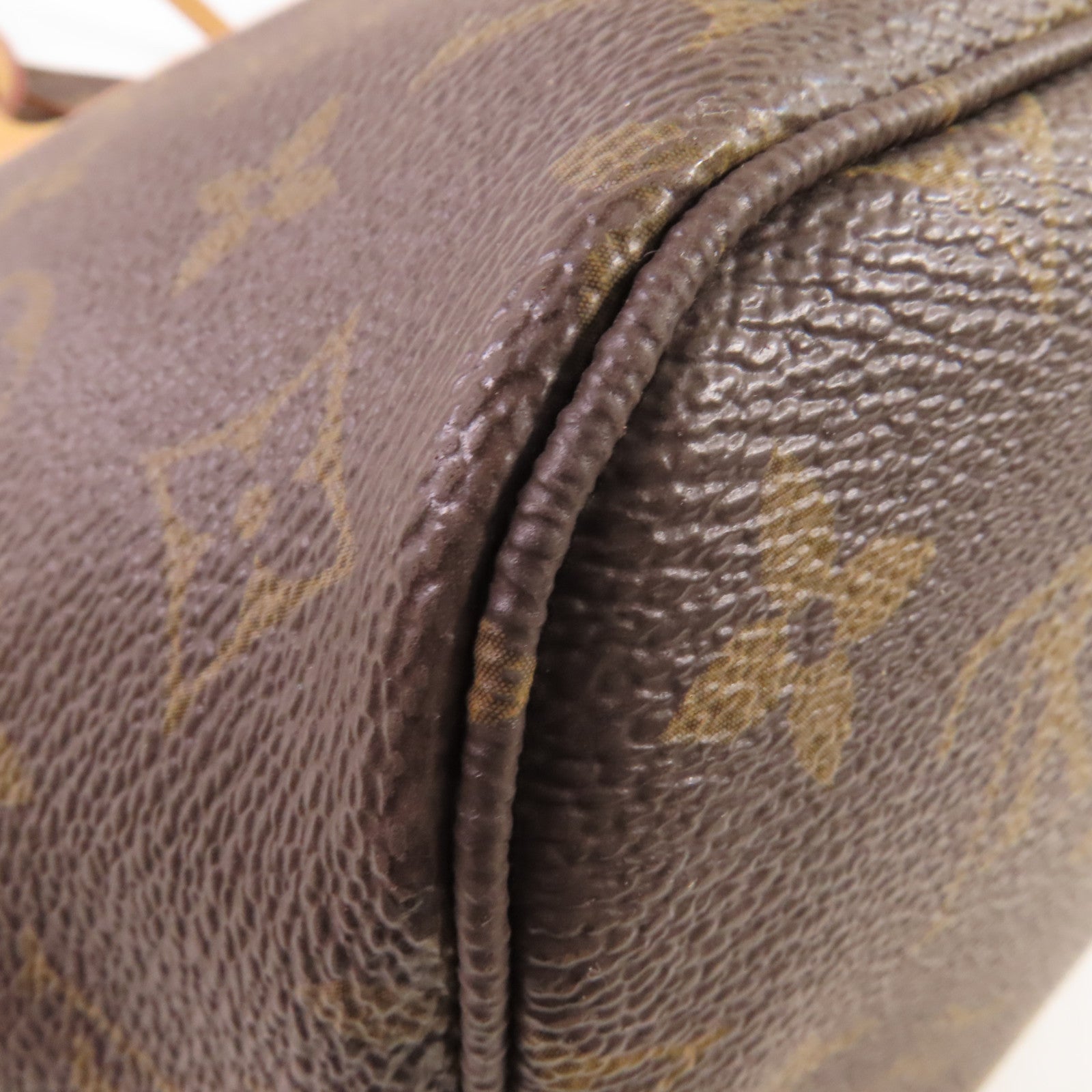 LOUIS VUITTON Monogram Neverfull MM Tote Bag金扣肩背袋啡色/酒紅色