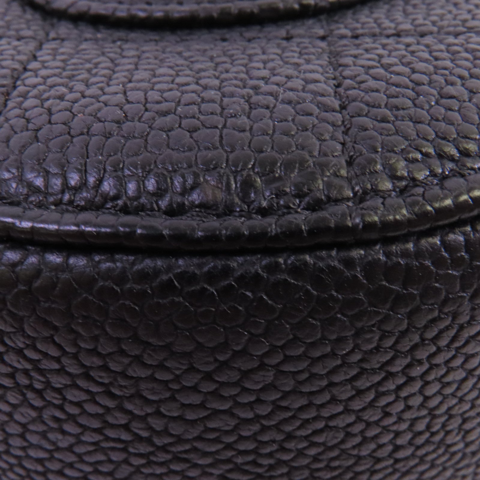 CHANEL 牛皮皮革Chain Shoulder金扣鏈帶手挽肩背兩用袋