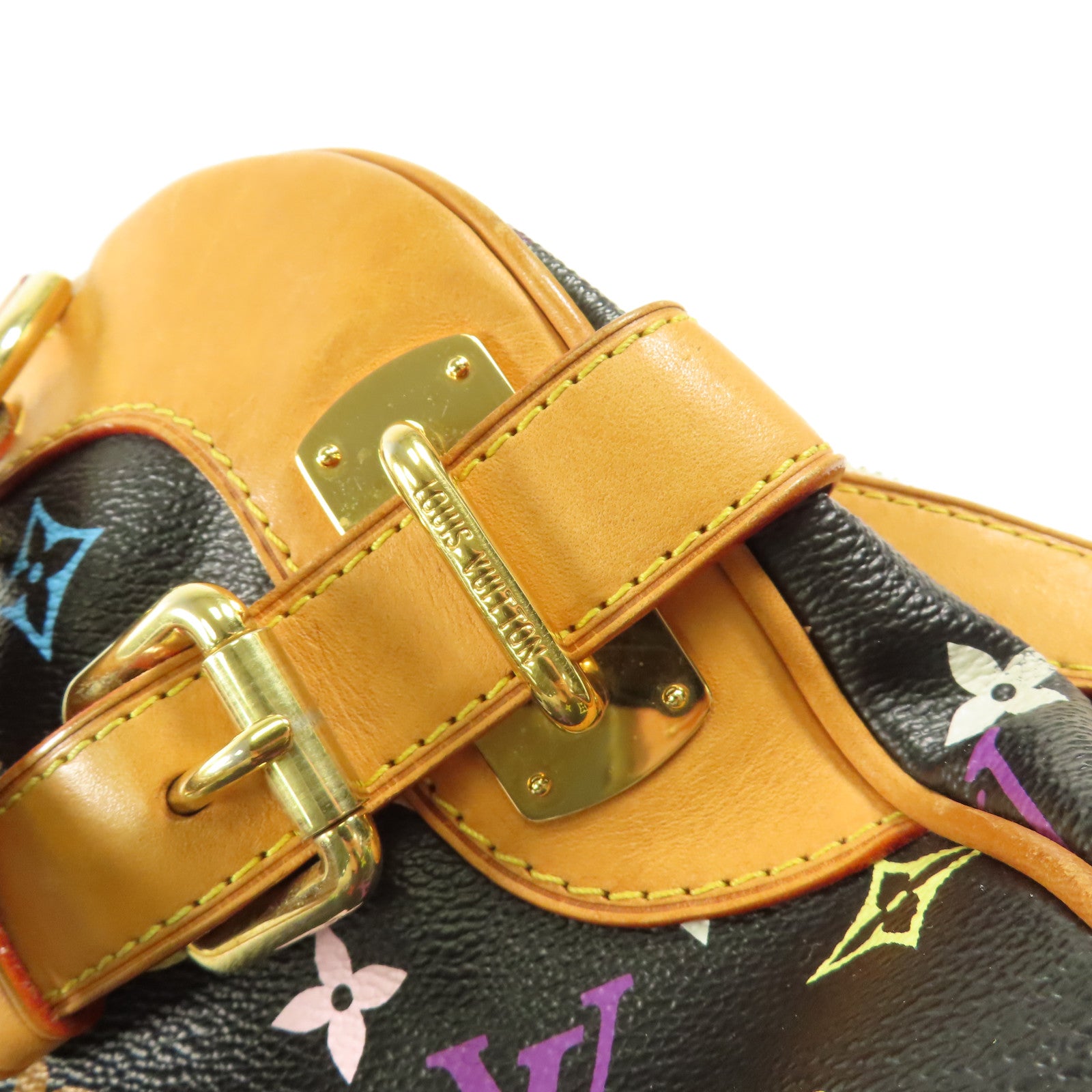 LOUIS VUITTON 【激減優惠】Monogram Multicolore Claudia金扣手挽袋