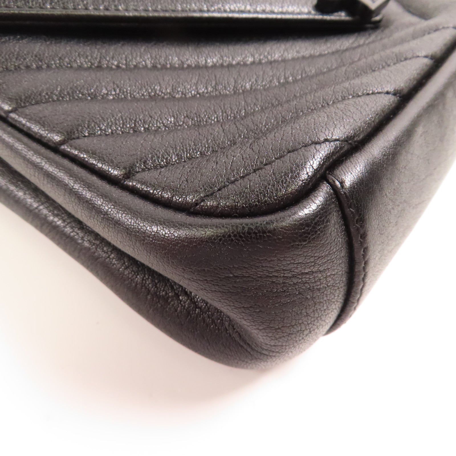 SAINT LAURENT 牛皮皮革College 2 Way Bag鏈帶手挽肩背兩用袋