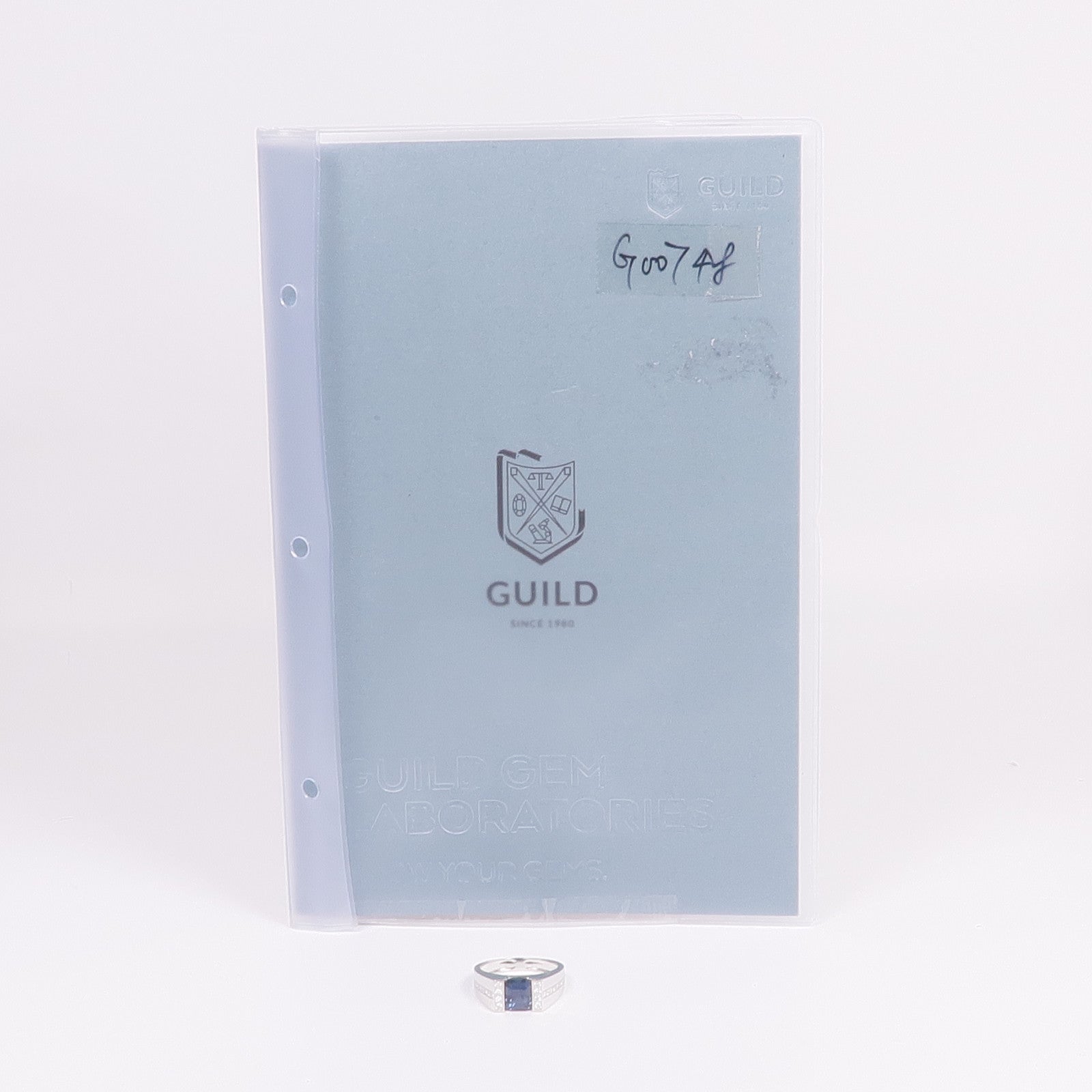 JEWELRY 18K白金Spinel Diamond Ring尖晶石/鑽石戒指US#11