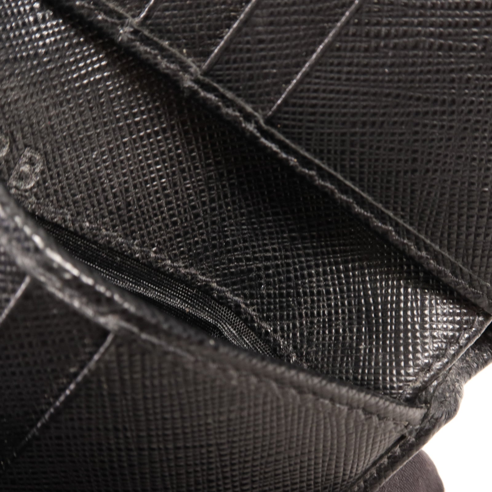 PRADA 牛皮皮革Wallet銀扣錢包