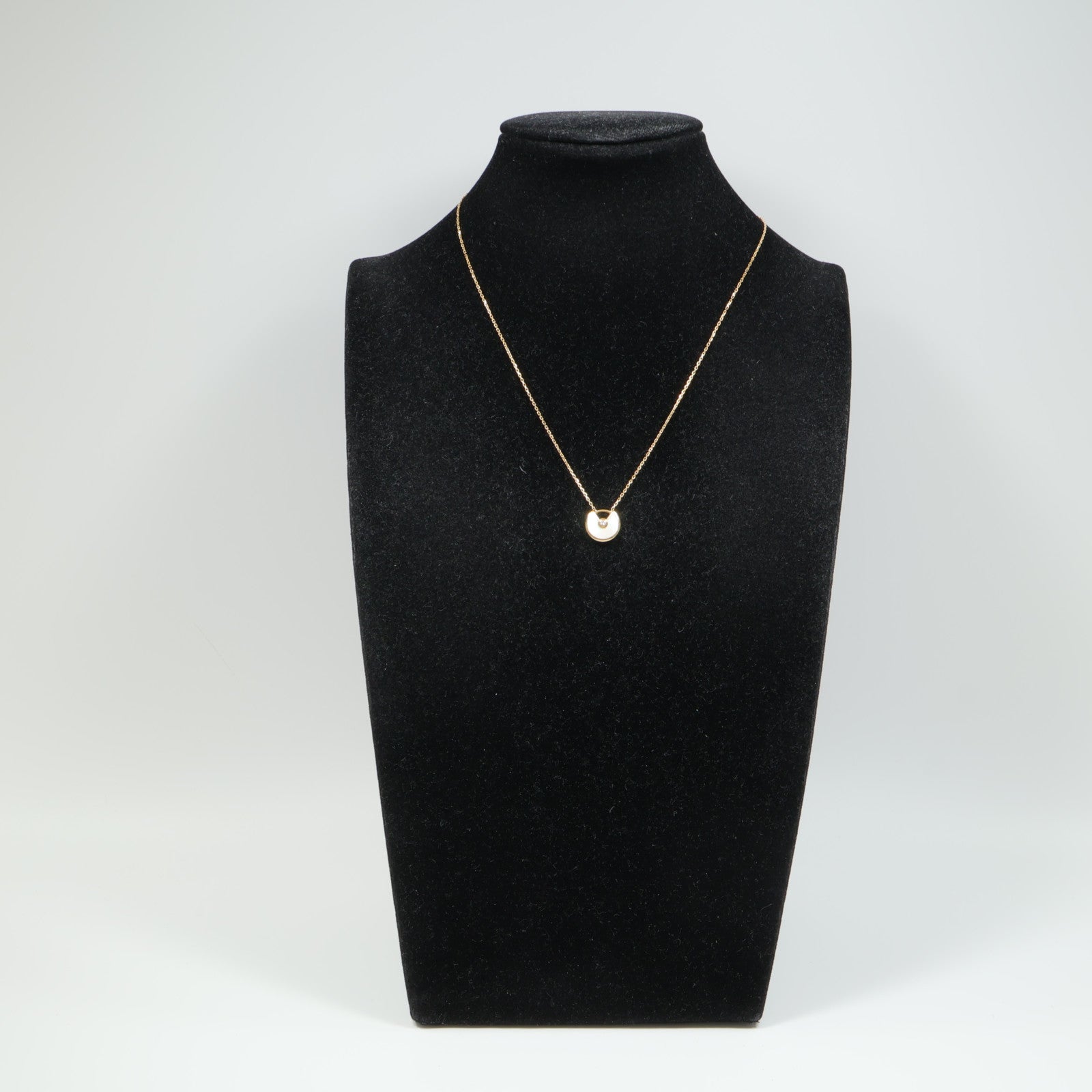 CARTIER 18K黃金Amulette Necklace珍珠母貝/鑽石項鍊