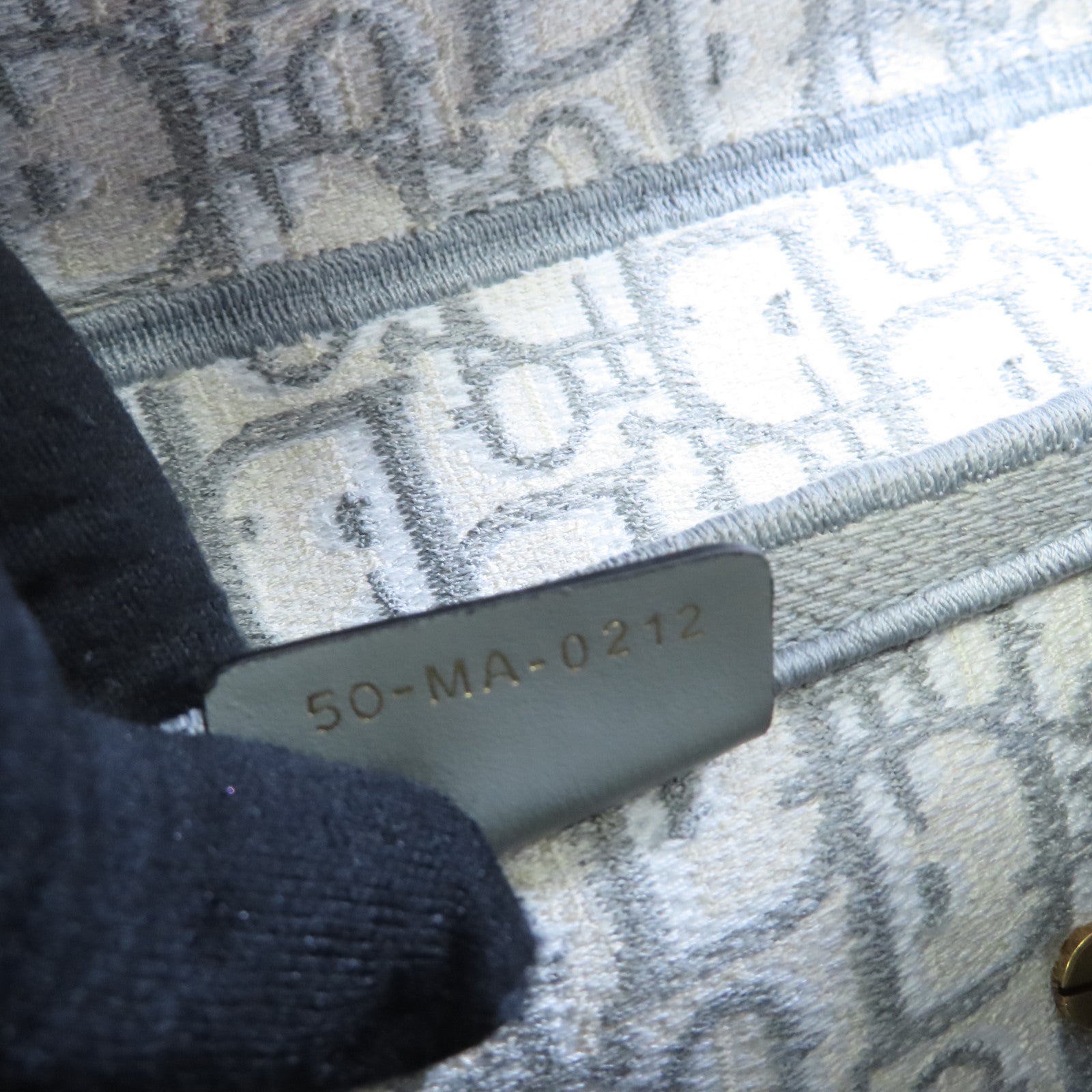 Dior Oblique帆布Saddle Shoulder Bag金扣肩背袋灰色