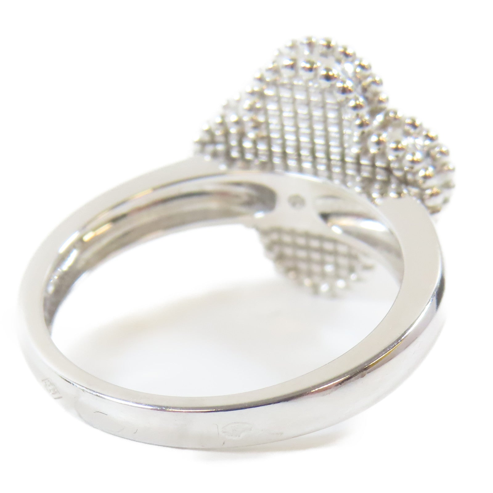 Van Cleef & Arpels 18K白金Vintage Alhamber Ring戒指US#7