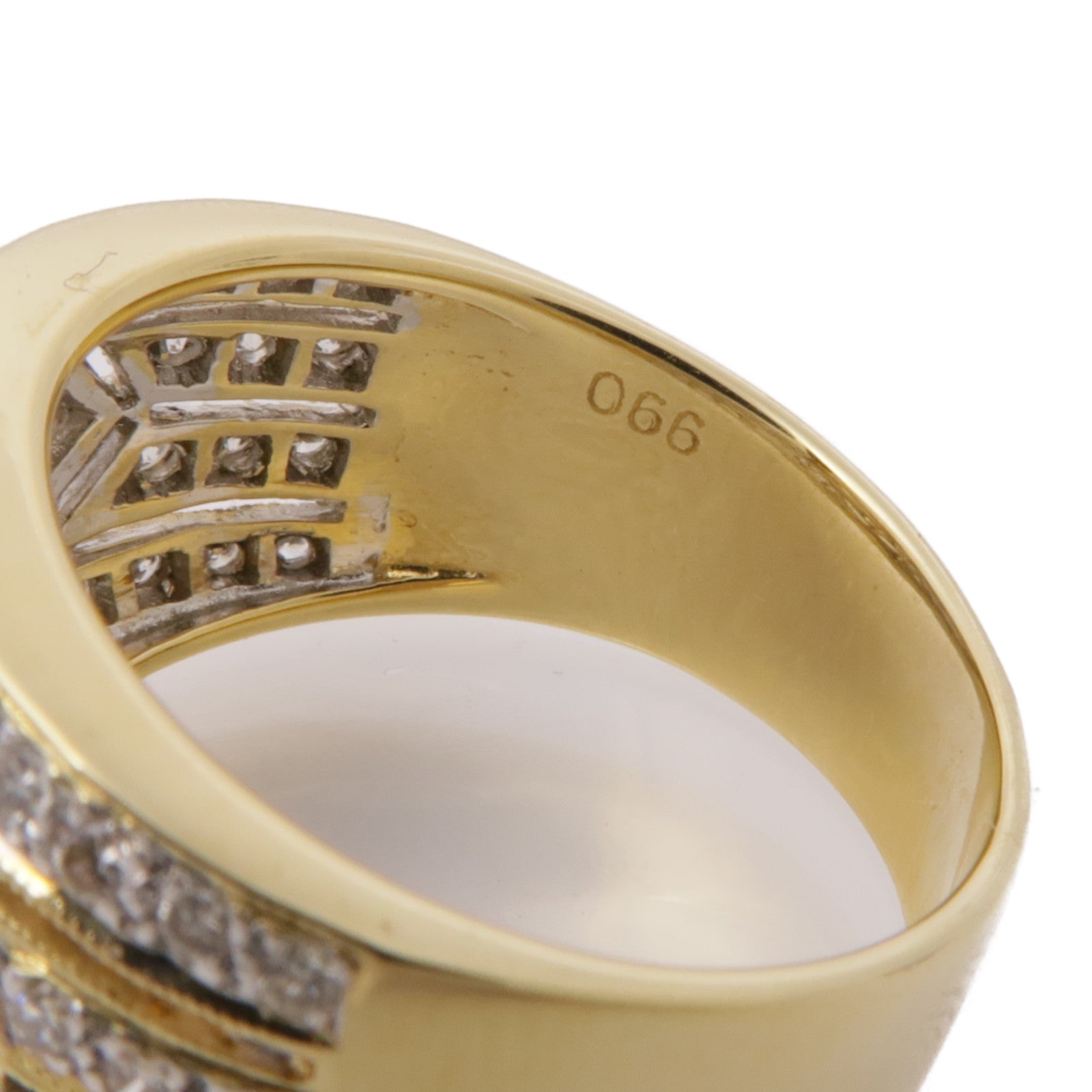 JEWELRY 【激減優惠】18K黃金Onyx Diamond Ring縞瑪瑙/鑽石戒指US#5.5