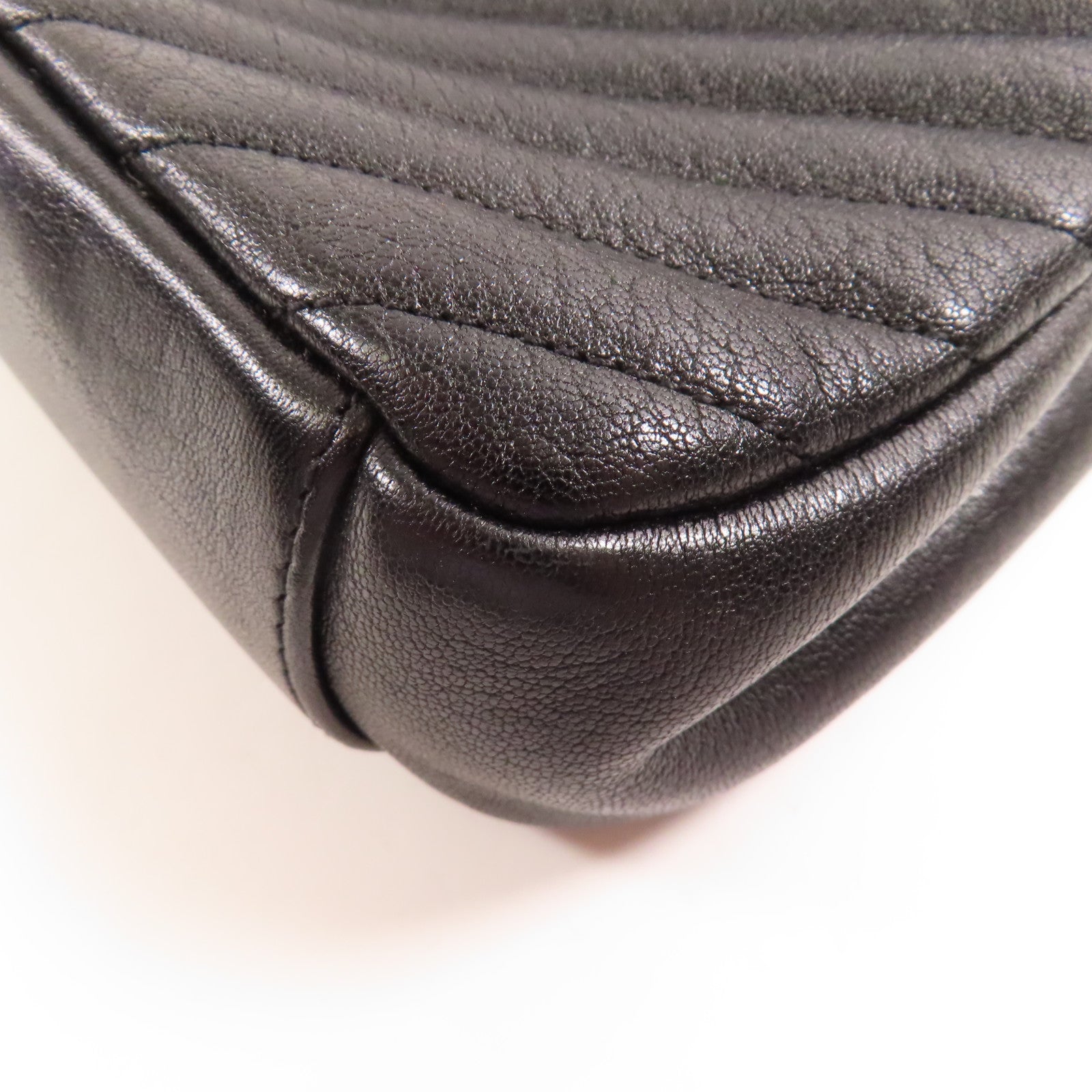 SAINT LAURENT 牛皮皮革College 2 Way Bag鏈帶手挽肩背兩用袋