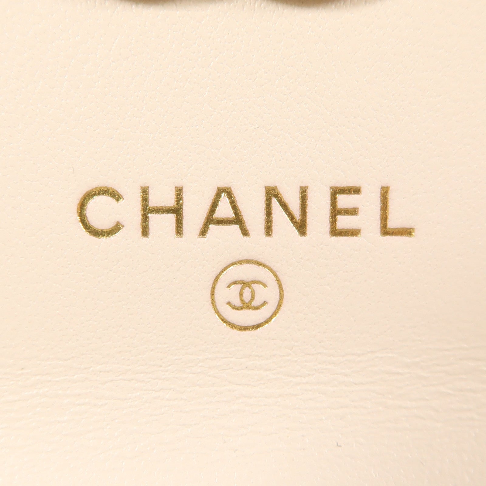 CHANEL 牛皮皮革Chain Shoulder金扣鏈帶肩背袋