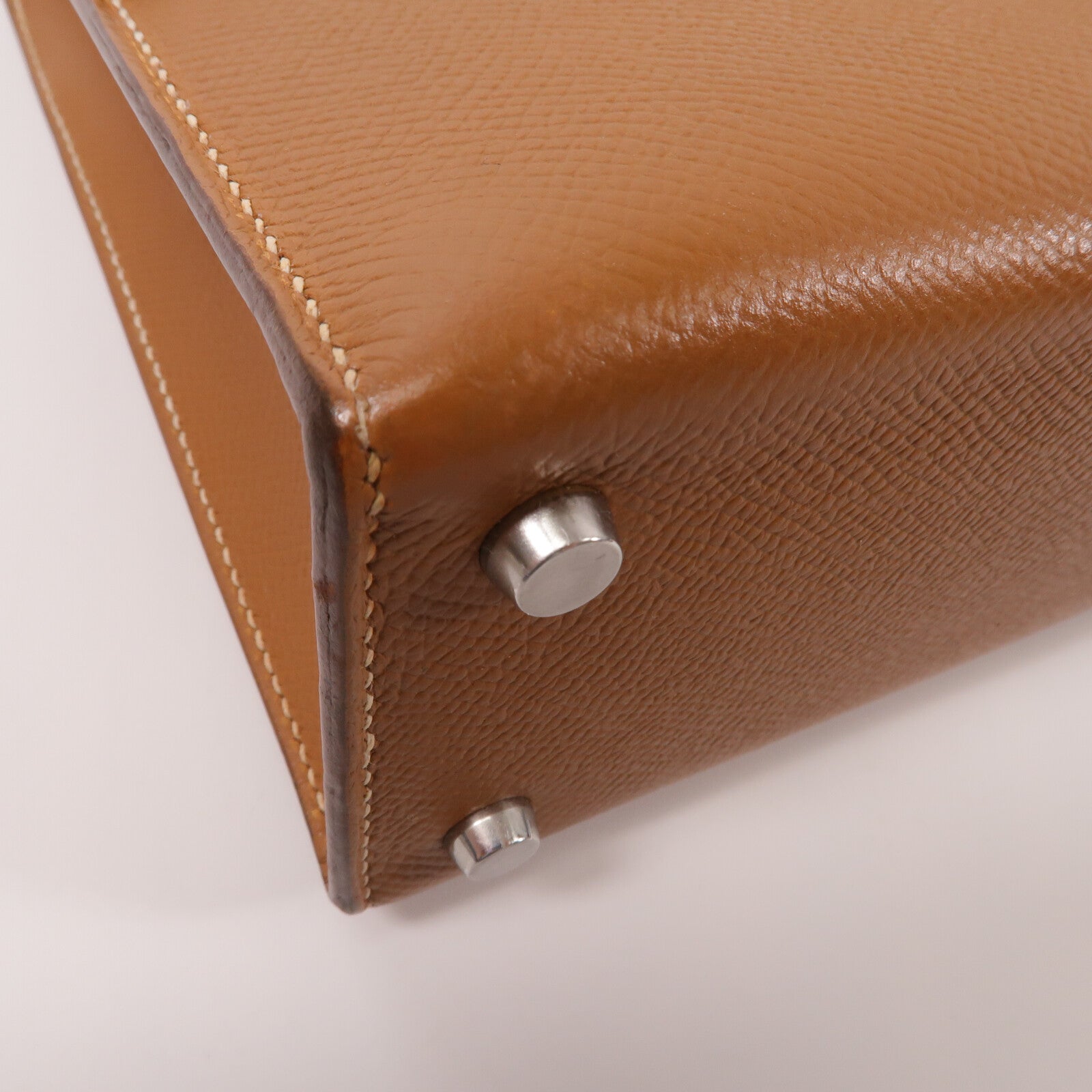 HERMES Epsom皮革Verrou 23肩背袋Gold