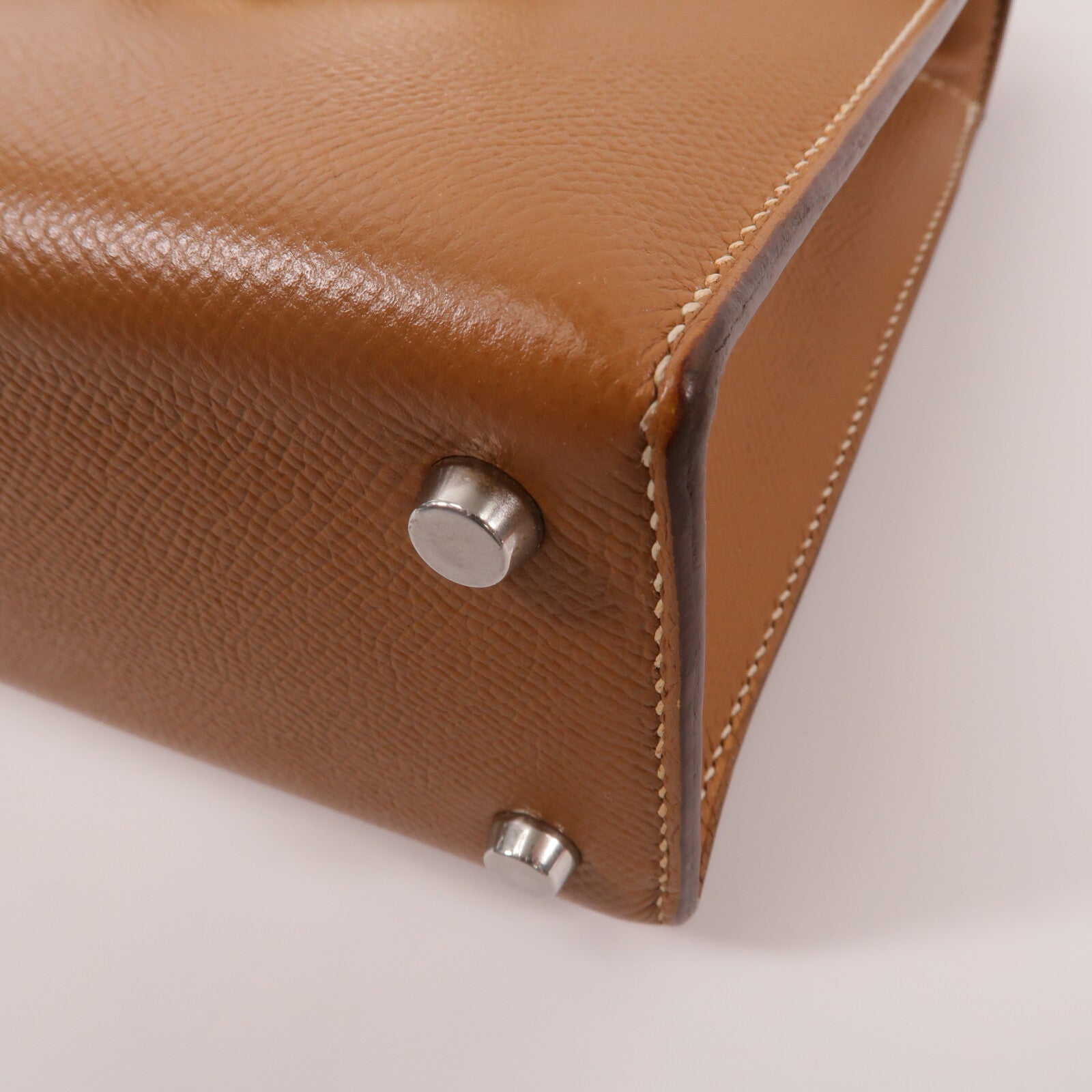 HERMES Epsom皮革Verrou 23肩背袋Gold